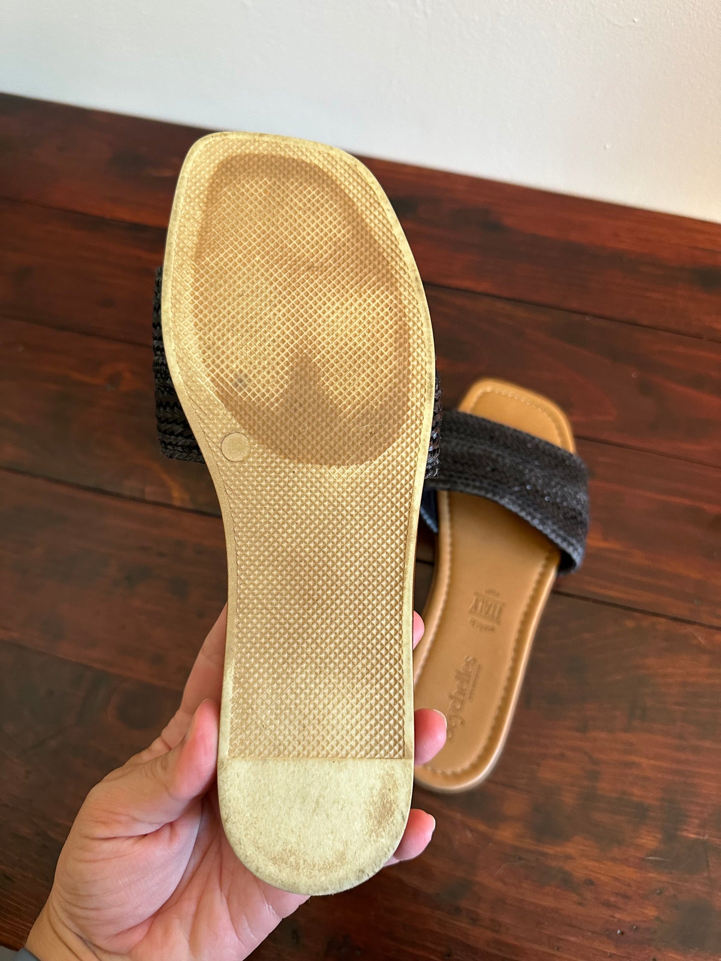 Seychelles Women's Palms Perfection Sandals in Black - Size 8.5