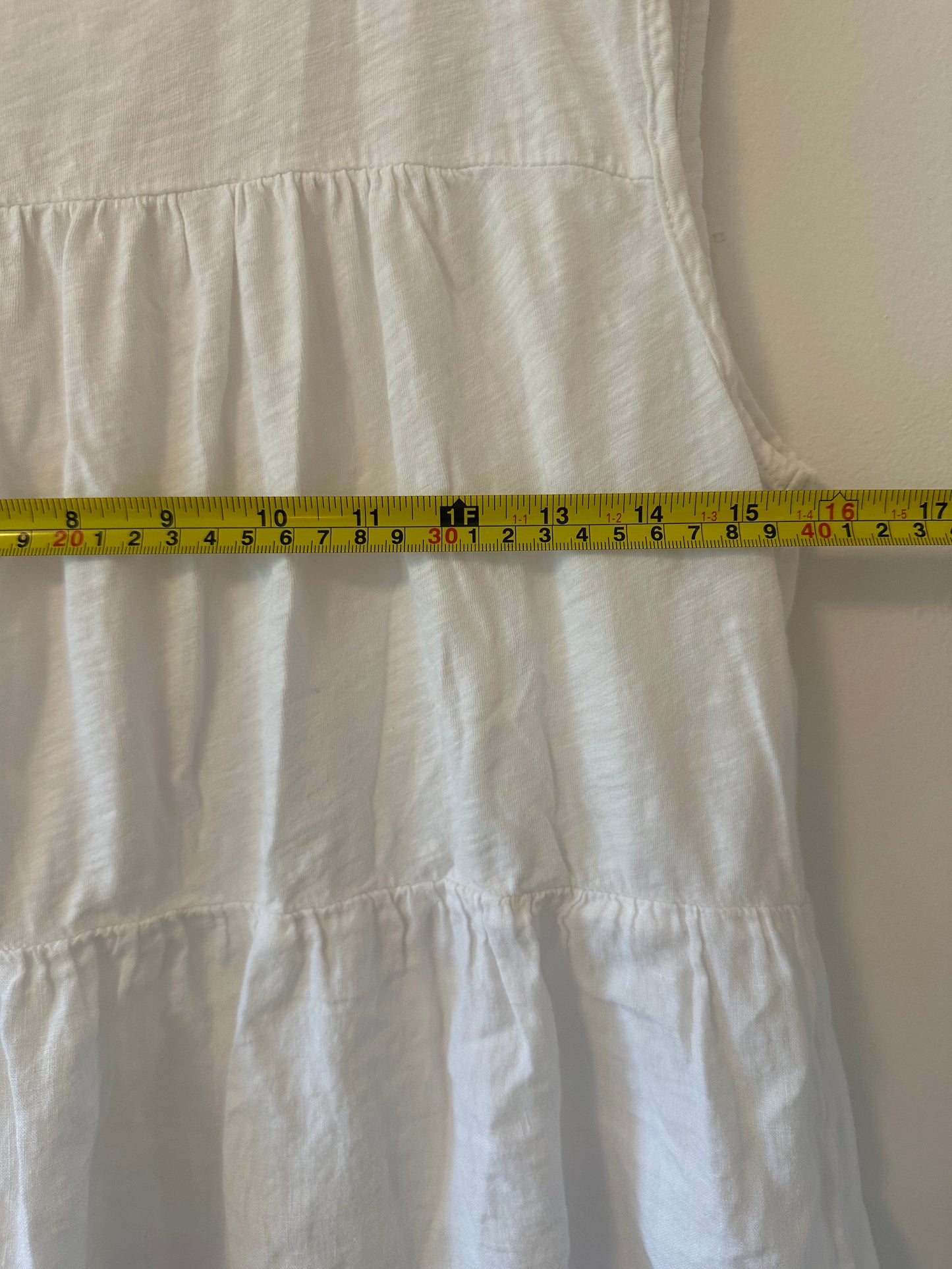 Velvet By Graham & Spencer Vintage Slub Ruffle Muscle Tank Top Size Small