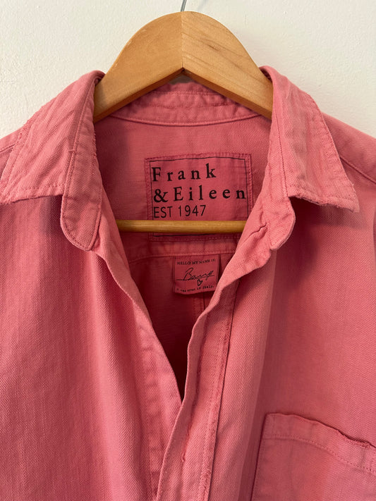 Frank & Eileen Pink Relaxed Fit Button Down Shirt | Size Medium