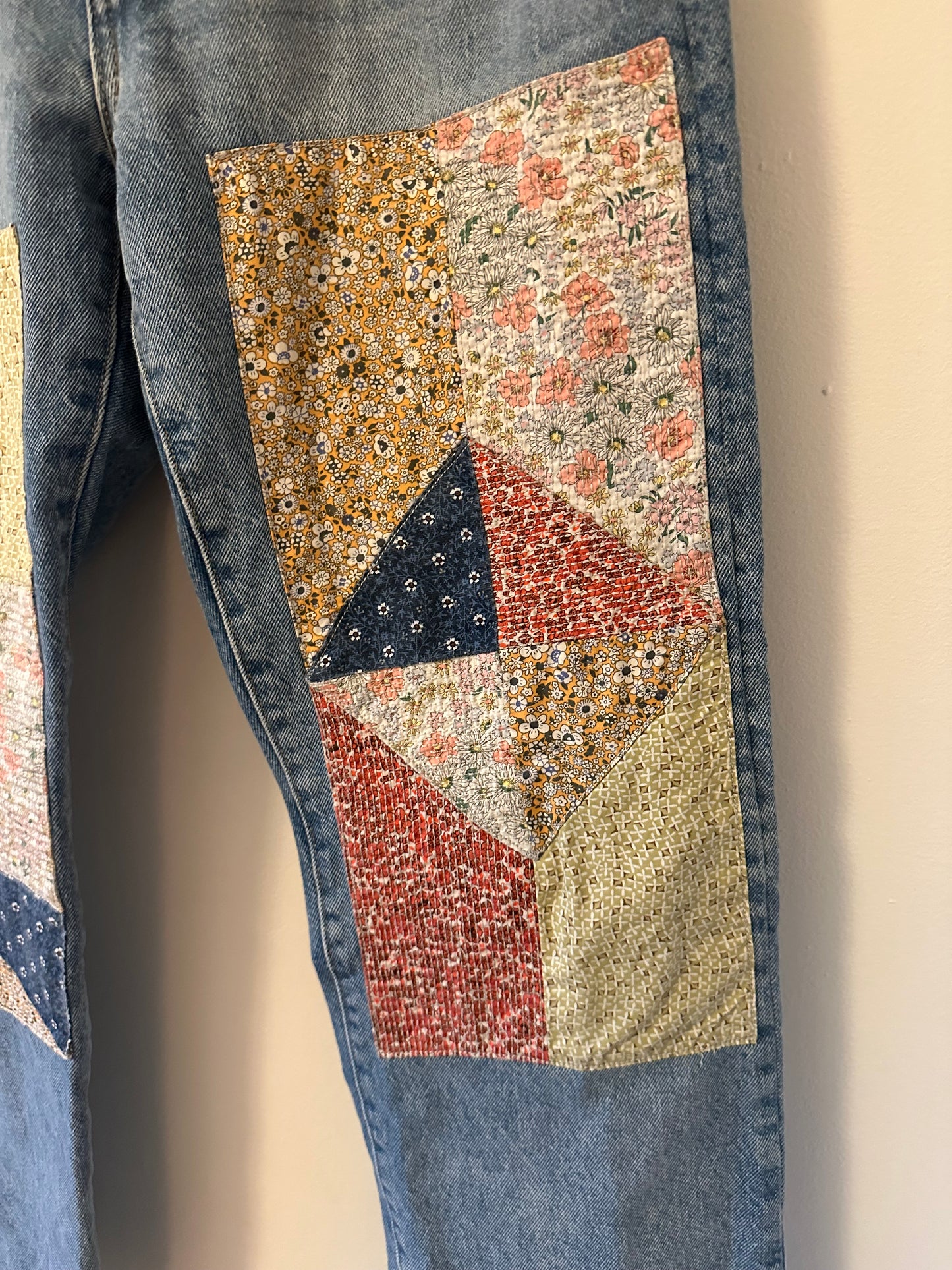 Levi's 501 150th Anniversary 90s Patchwork Jeans Road Tripping | Size 27