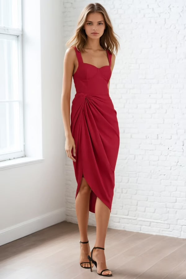 NWT Yumi Kim Billy Dress in Burgundy | Size Large