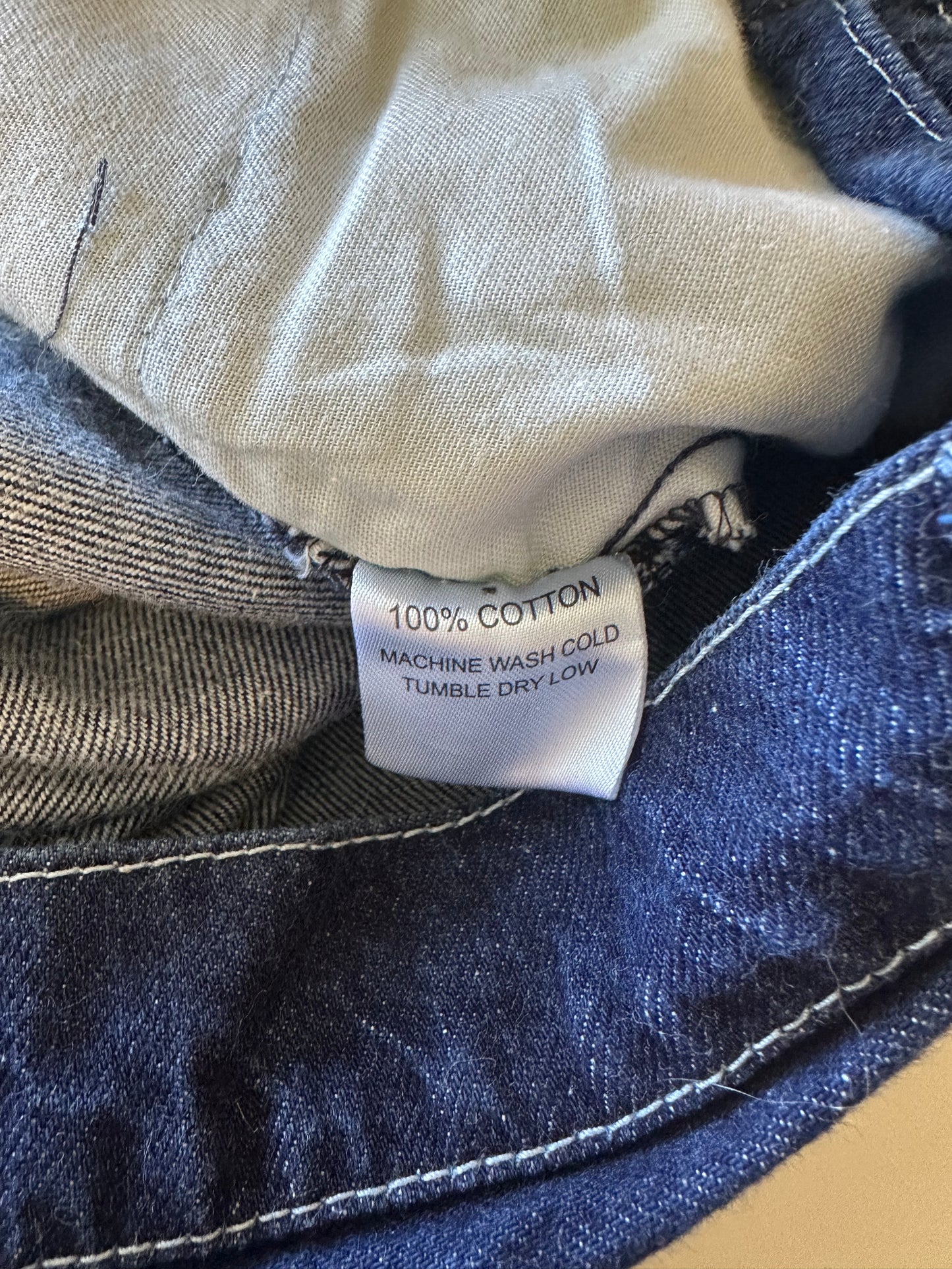 Hey Gang Denim Workpants Blue Straight Leg Women's Jeans | Size 1