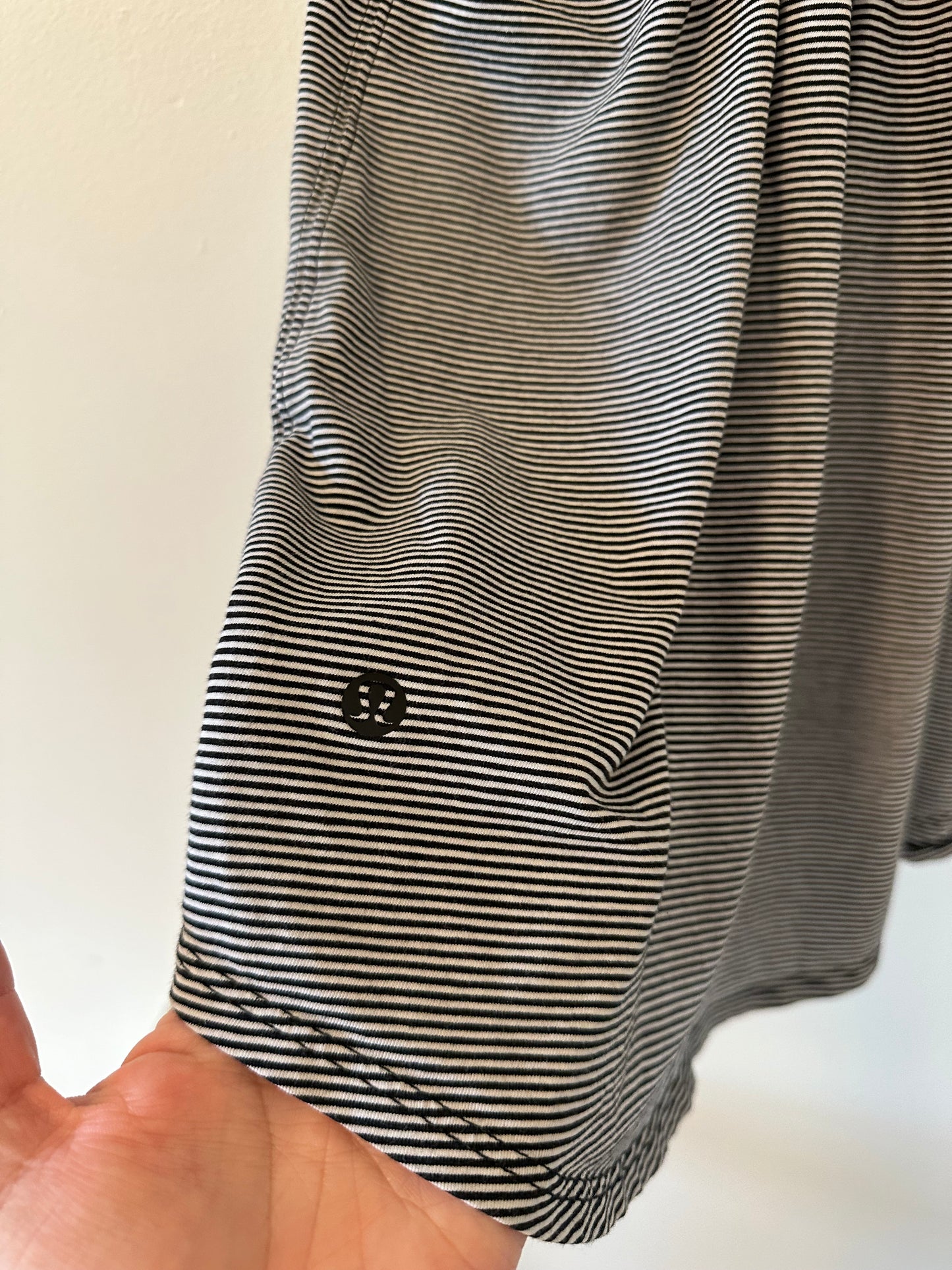 Lululemon Love Tank *Pleated in Black Stripe - Size 10