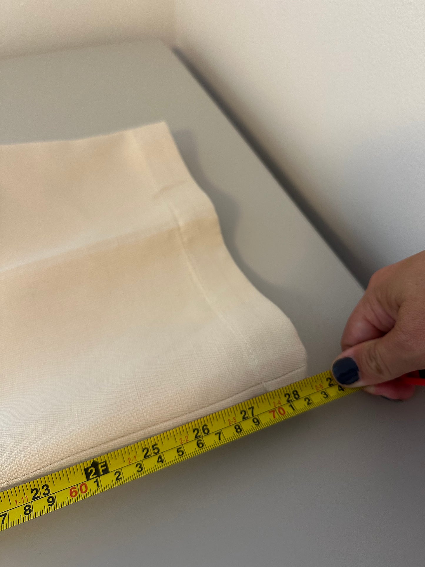 Sezane Marino Wide Leg High Waist Trousers in Ecru | Size 4