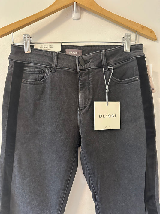 DL1961 Women's Black Margaux Mid-Rise Instasculpt Skinny Jeans - Size 27