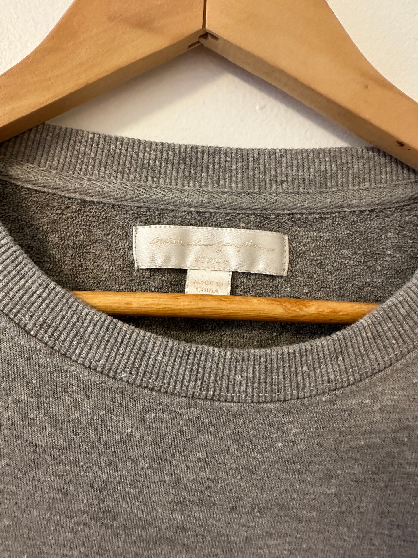 Spiritual Gangster Gray 'Good Karma' Sweatshirt Size Medium