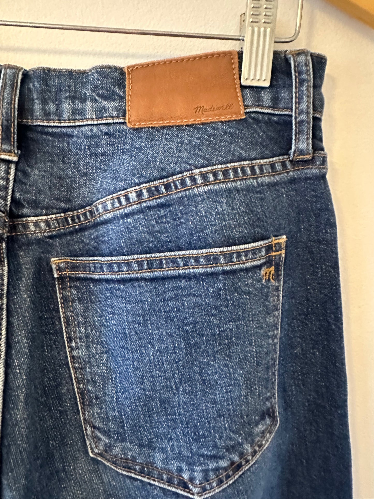 Madewell Cruiser Straight Leg Medium Wash Jeans With Stretch | Size 27