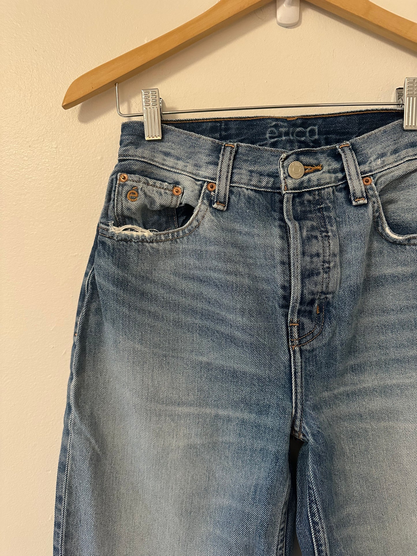 Etica Tyler Vintage Straight Leg Jeans - Size 25