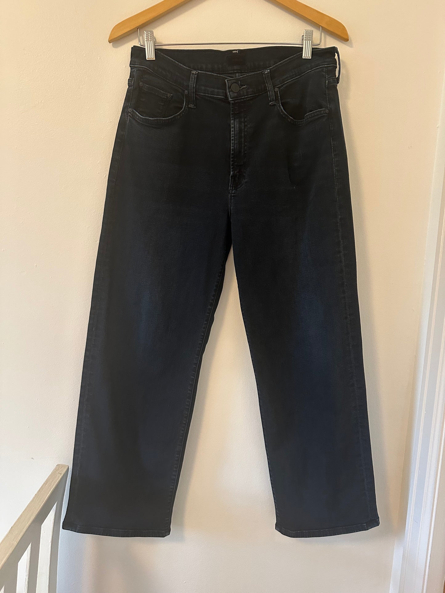 MOTHER High Rise Rambler Zip Ankle Jeans Size 32