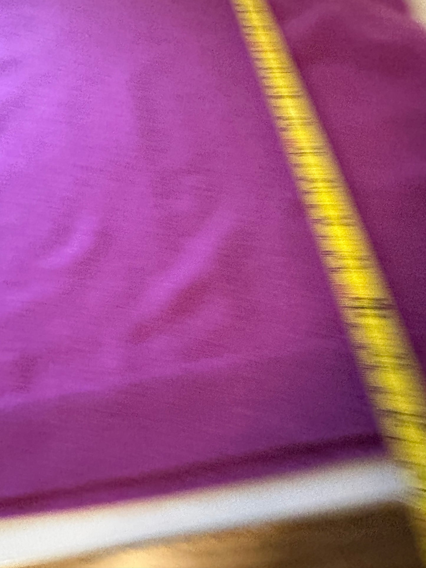 Garnet Hill Bright Purple V-Neck Cashmere Sweater | Size Small