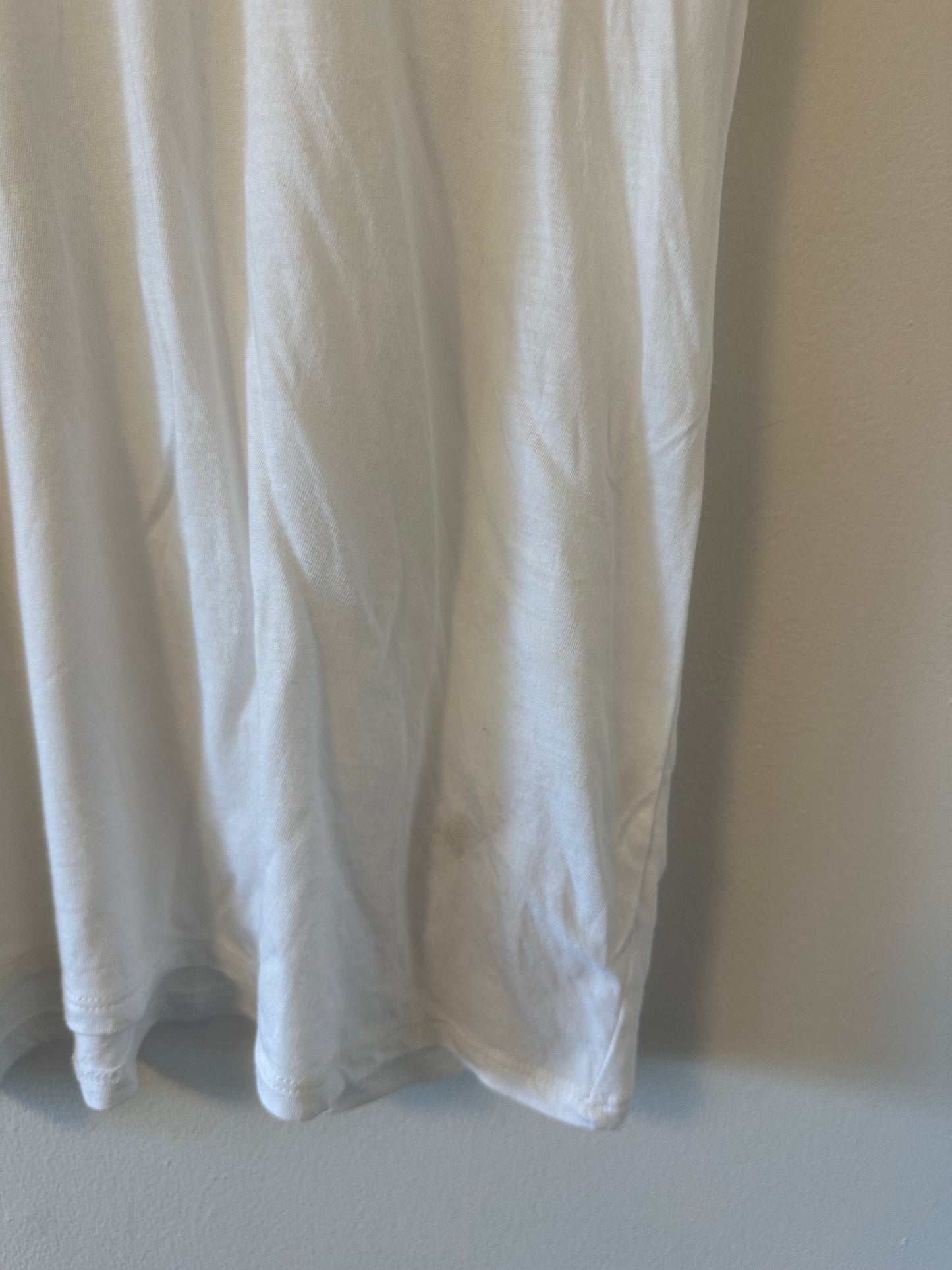 Vince White Pima Cotton and Modal Short Sleeve T-Shirt - Size Large