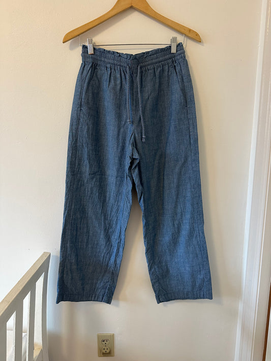 J. Crew Chambray Blue Pants Size 2