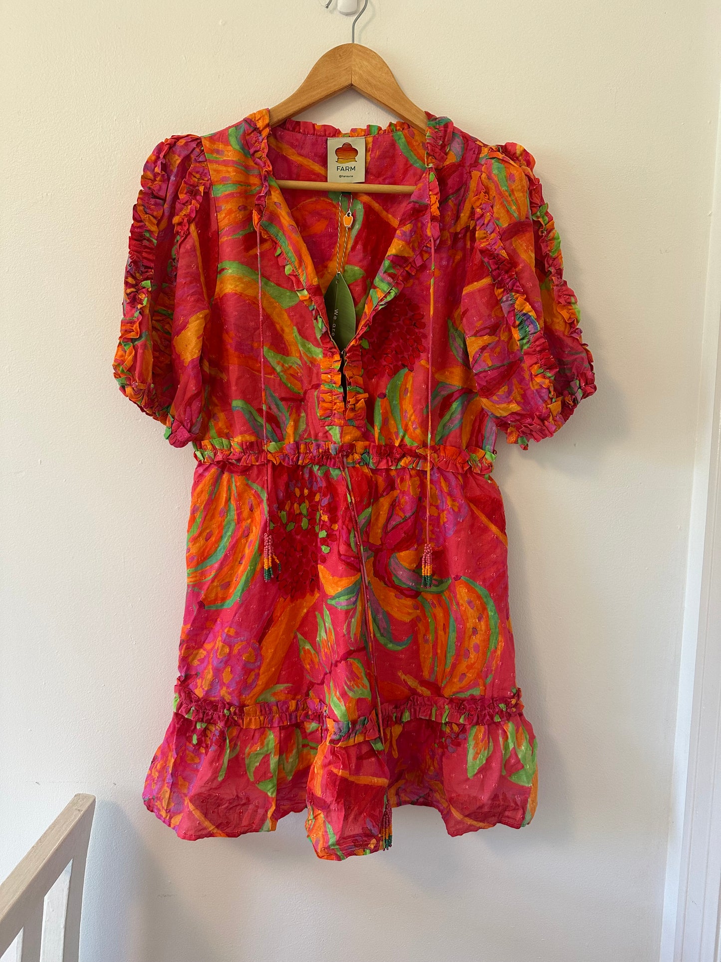 FARM Rio New Fruit Brush Mini Dress Size XS