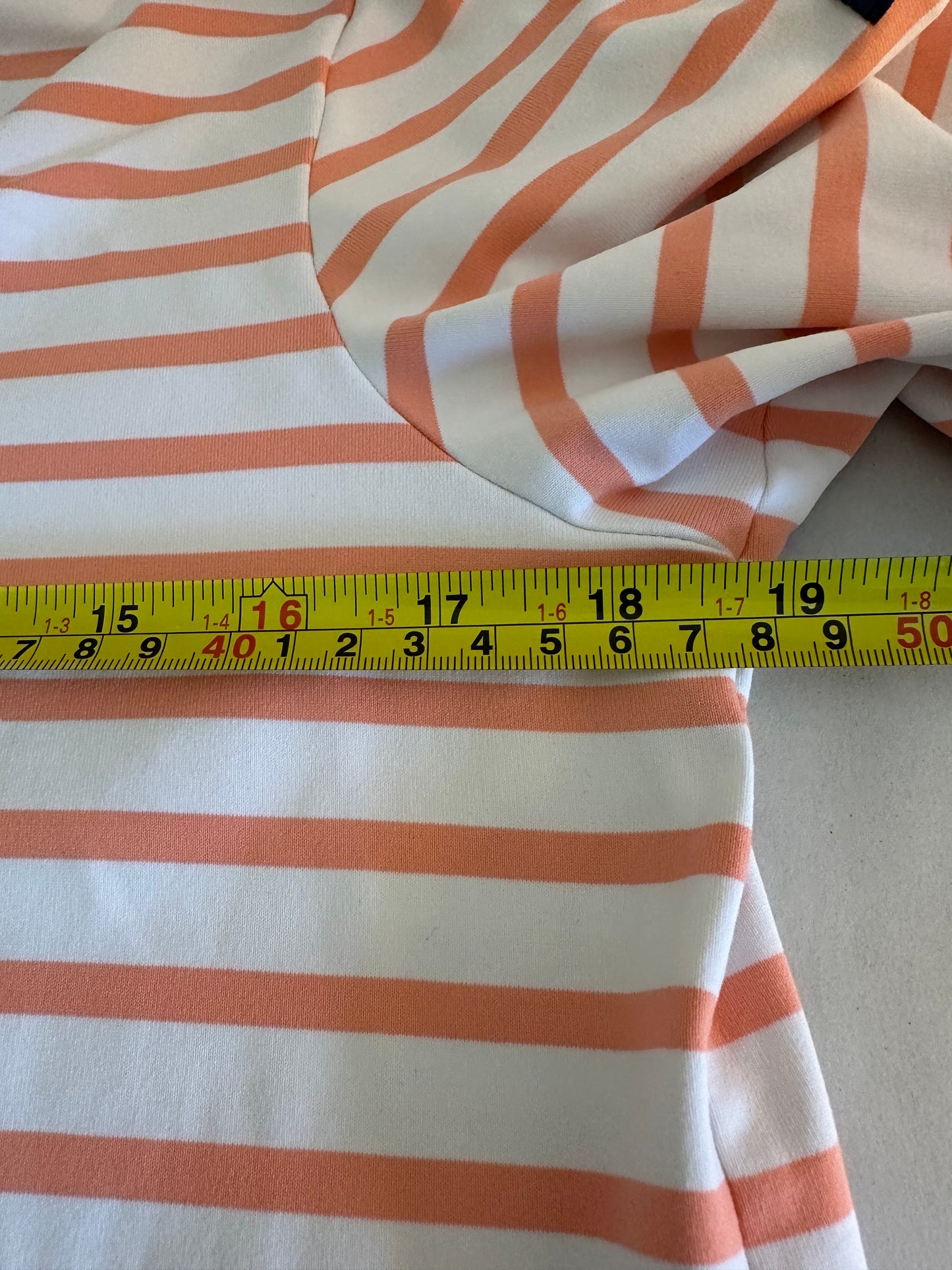 Saint James Phare Boat Neck Striped Tunic with Slits - Size 10