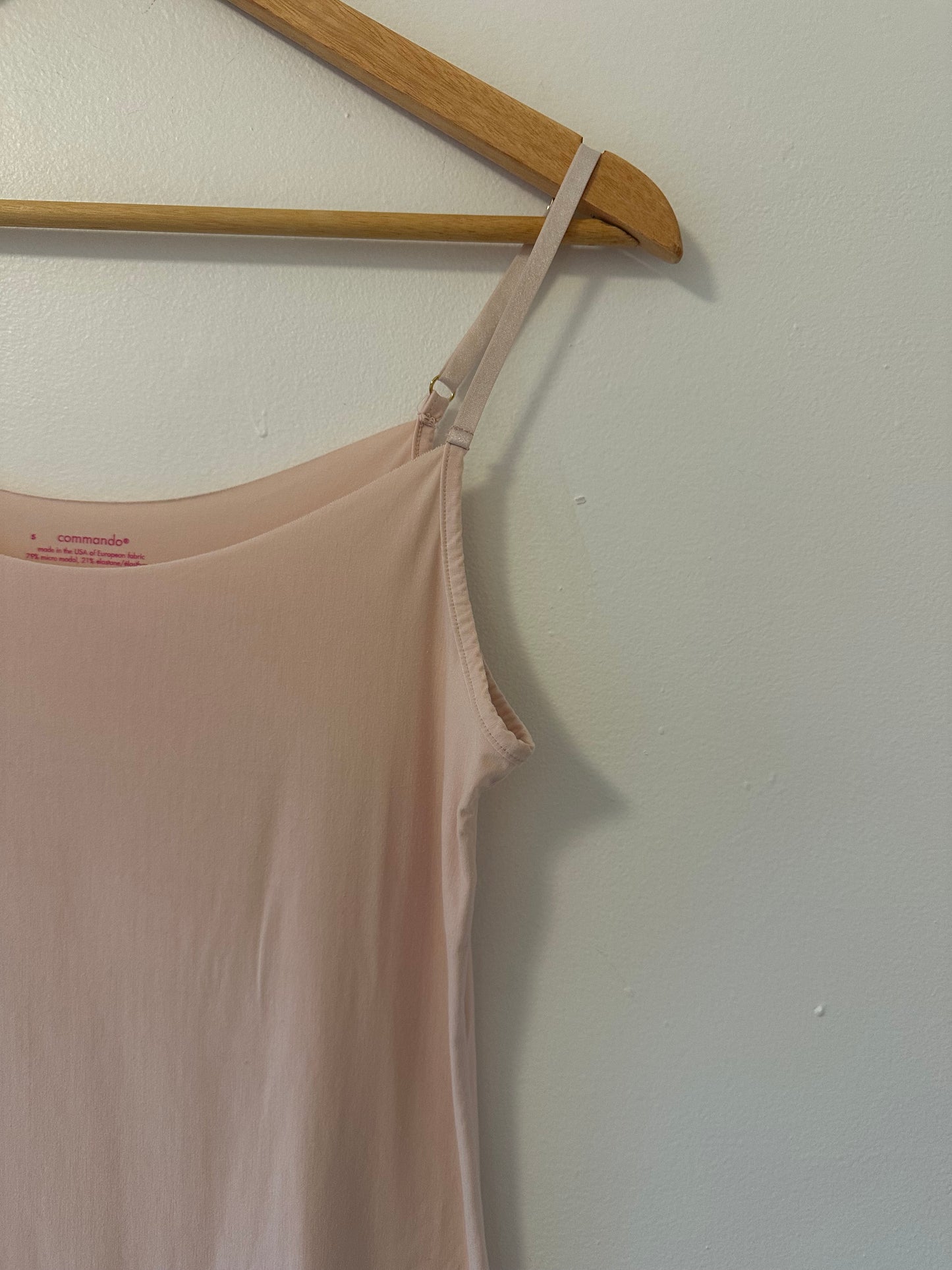 Commando Light Pink Modal Cami Tank Top - Size Small