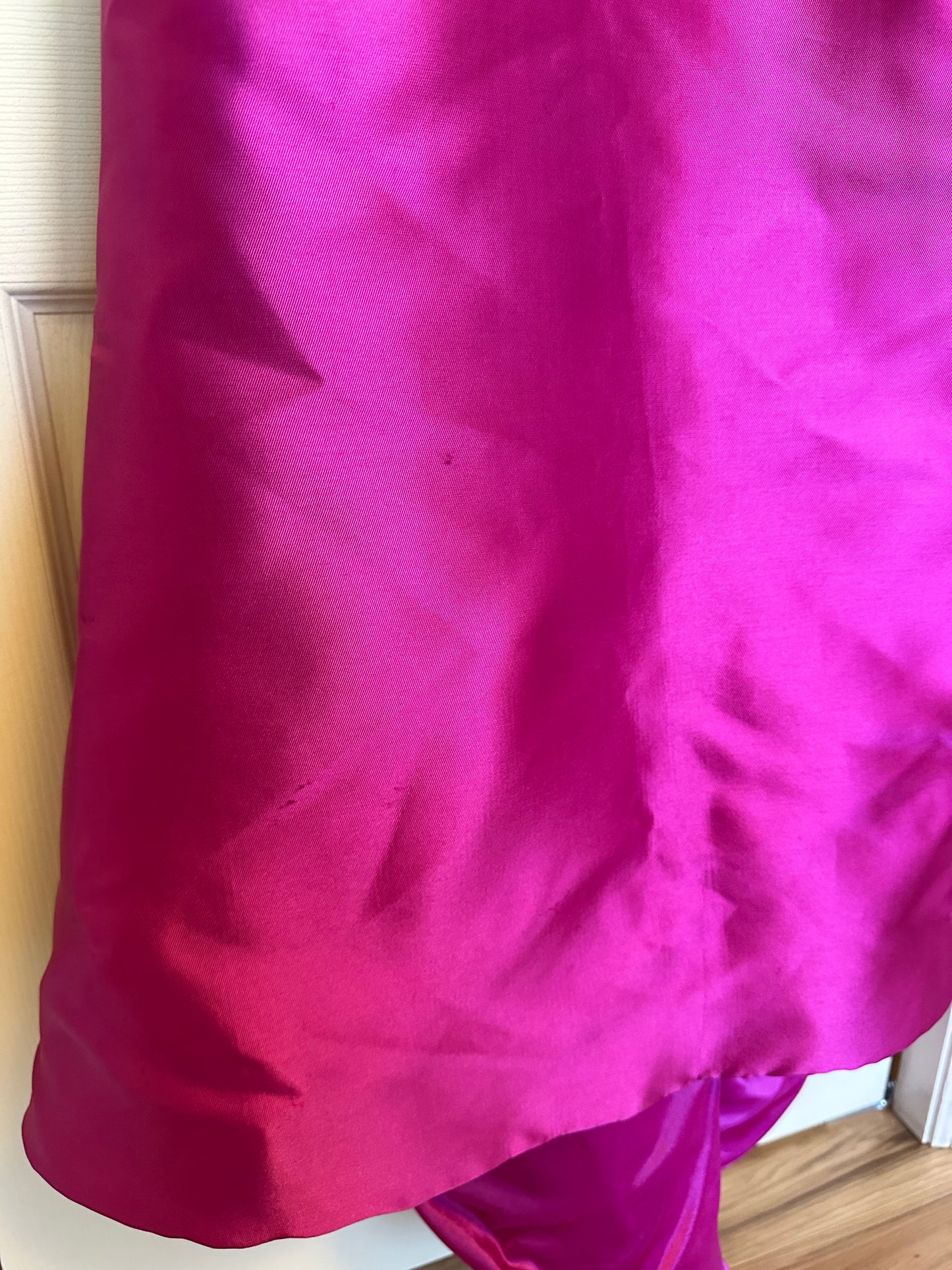 Terani Couture - Fuschia Off The Shoulder Prom Formal Gown | Size 10