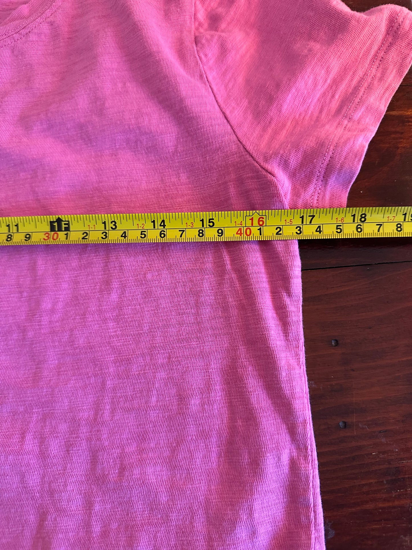 J. Crew Pink Women's Girlfriend Style Cotton T-Shirt - Size Small