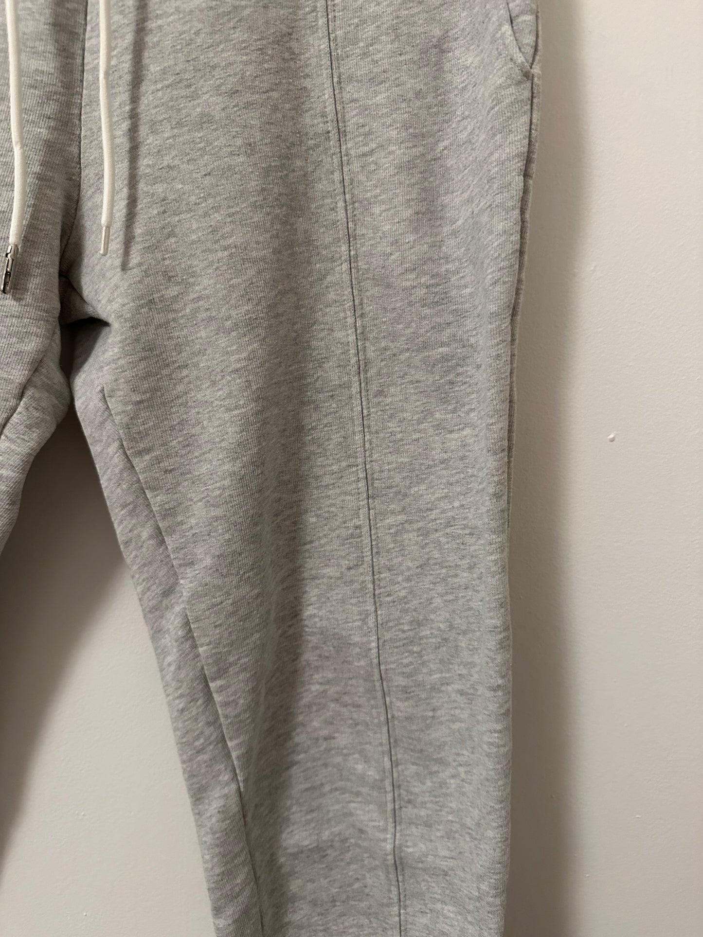MATE The Label Organic Fleece Gray Cotton Jogger Sweatpants - Size Medium