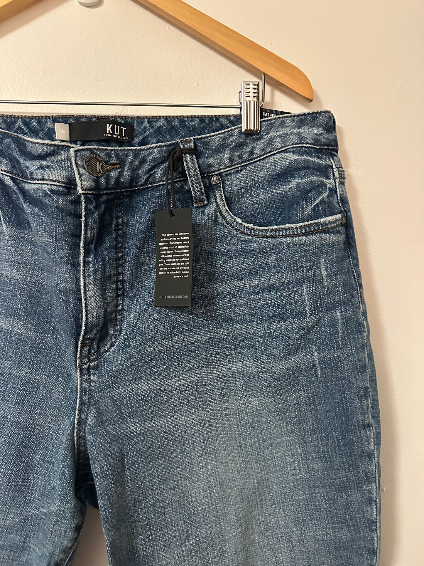 NWT Kut from the Kloth Catherine High Rise Boyfriend Jeans | Size 16