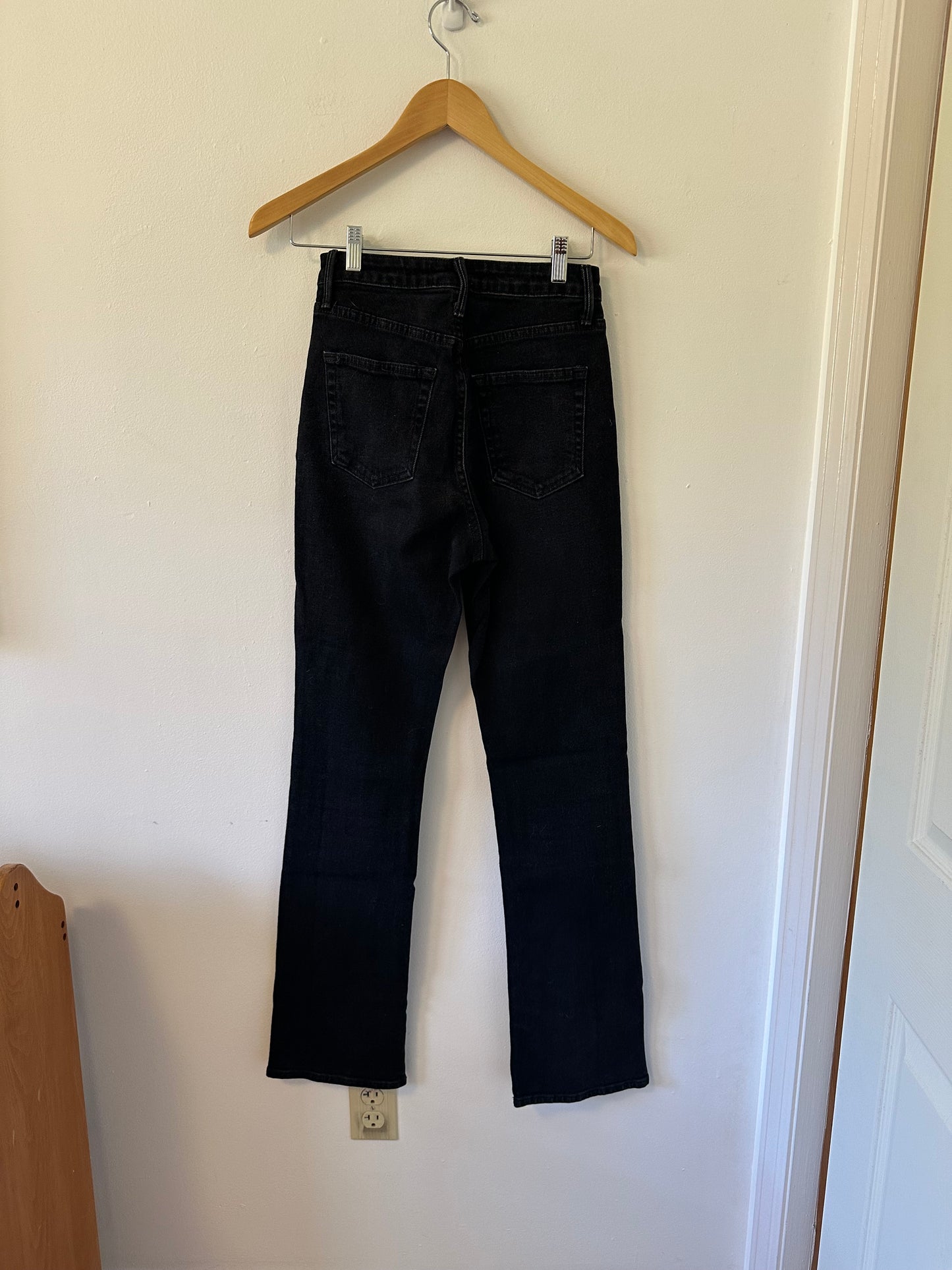 Just Black High Rise Bootcut Black Denim Jeans | Size 26