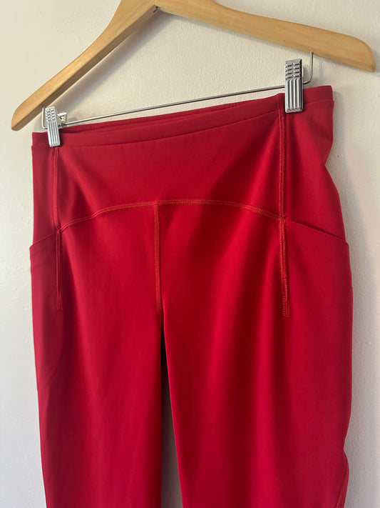 Lululemon Swift Speed High-Rise Crop 21" in Dark Red | Size 10