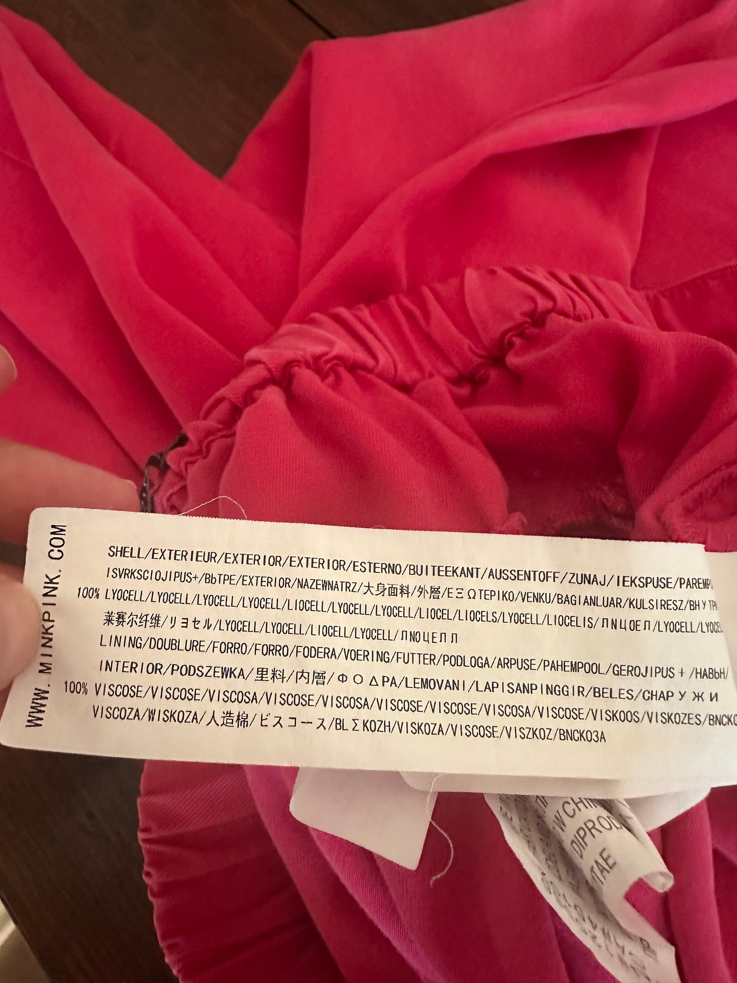 MINKPINK Fabella Wide Leg Pants in Pink- Size Medium