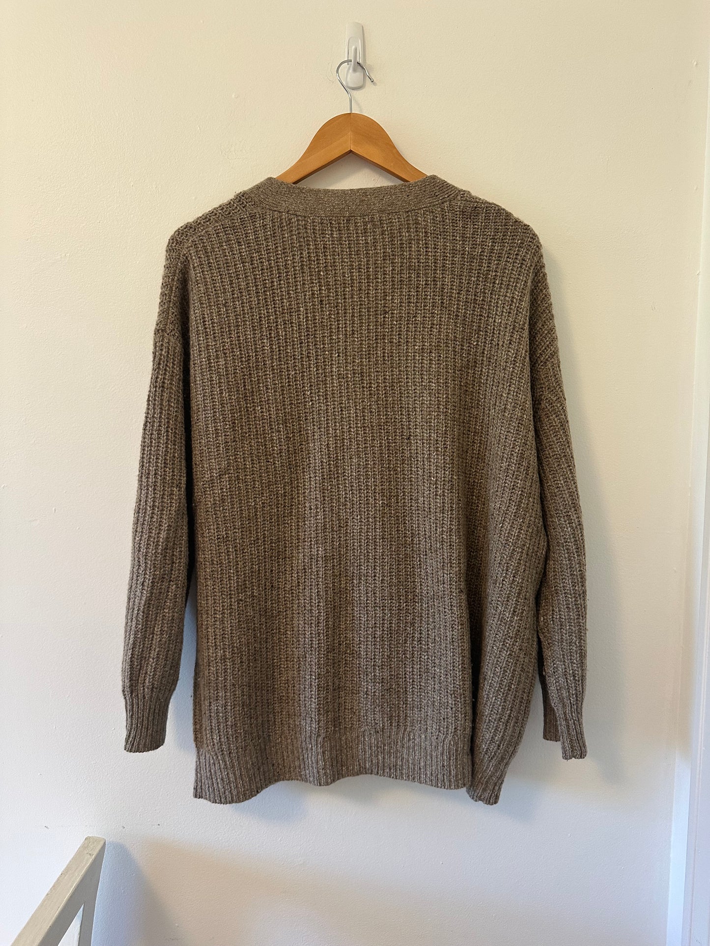 Jenni Kayne Taupe Knit Cocoon Cardigan