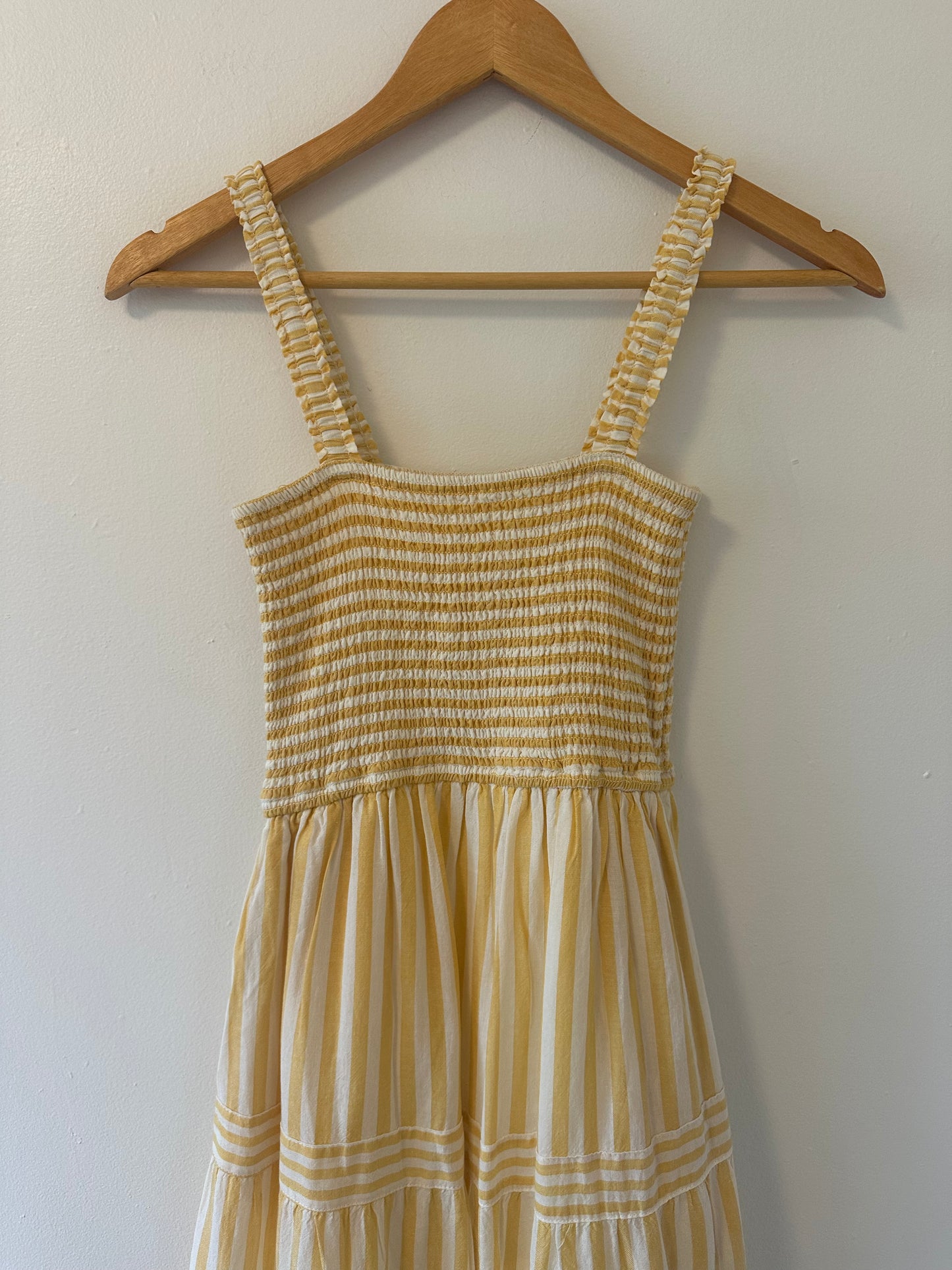 Marine Layer Seline Striped Yellow Maxi Dress - Size XS