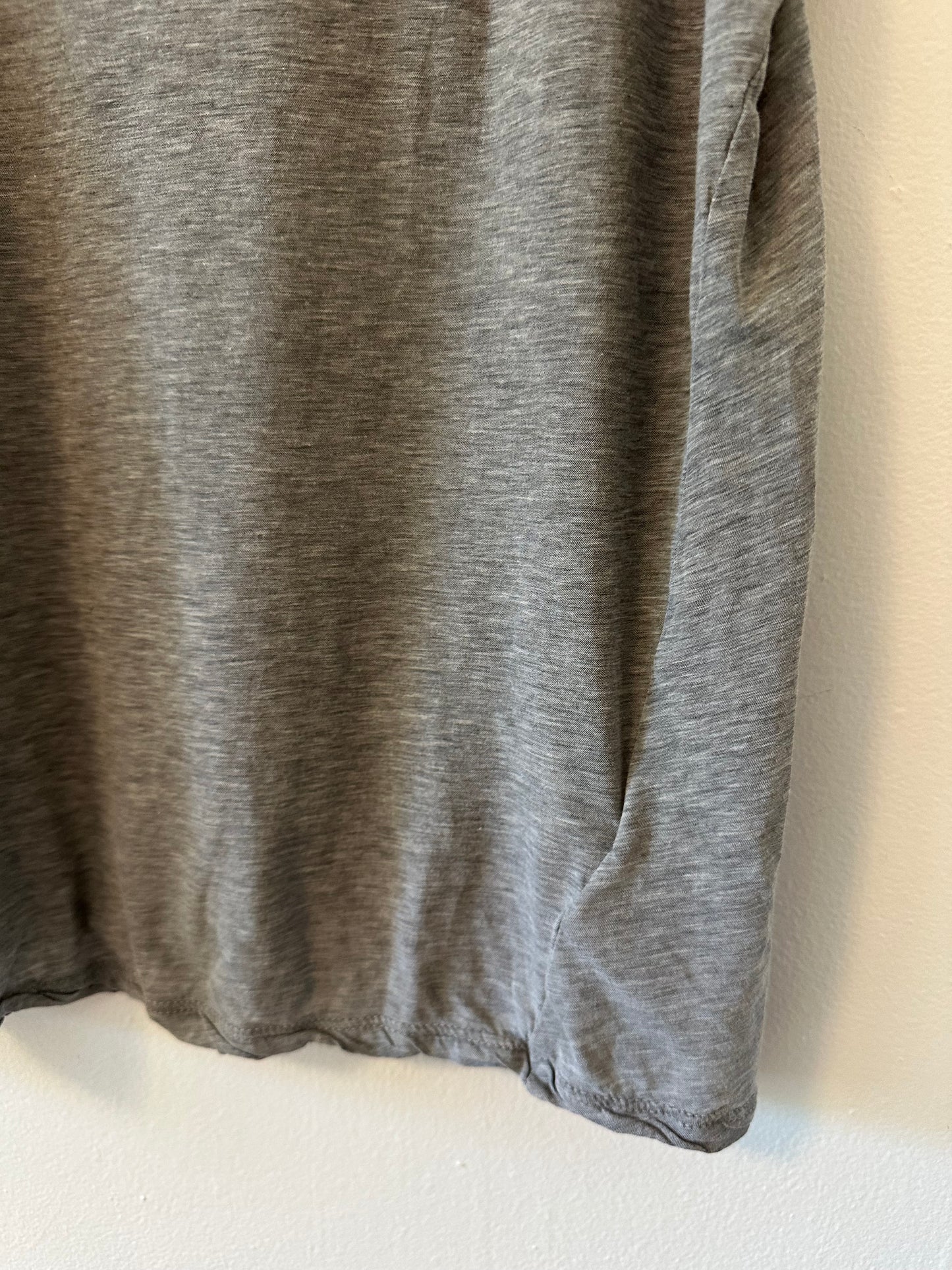 James Perse Gray Twist V-Neck Women's T-Shirt - Size 2