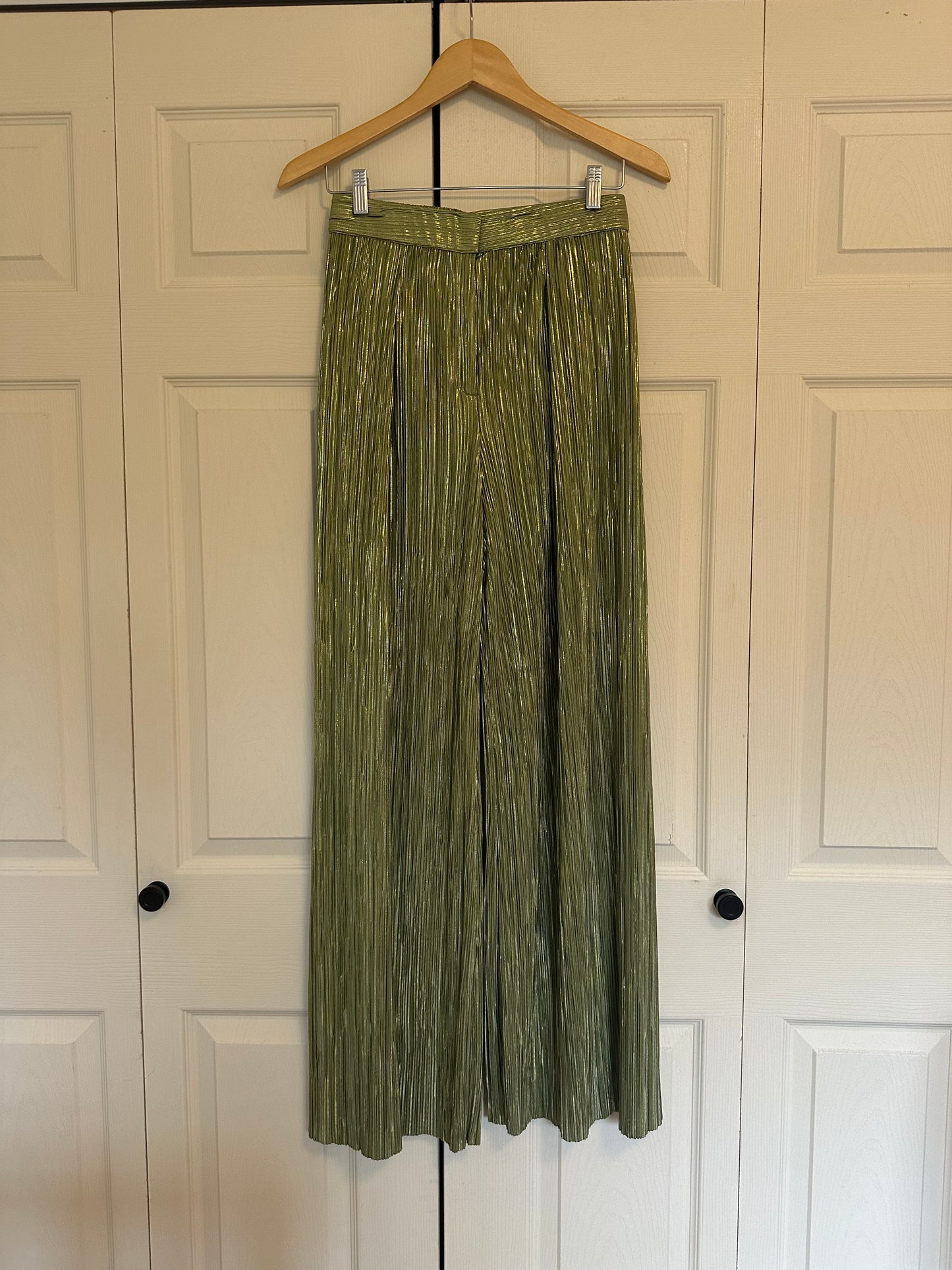 Sabina Musayev Olive Green Wide Leg Liroy Pants - Size Medium