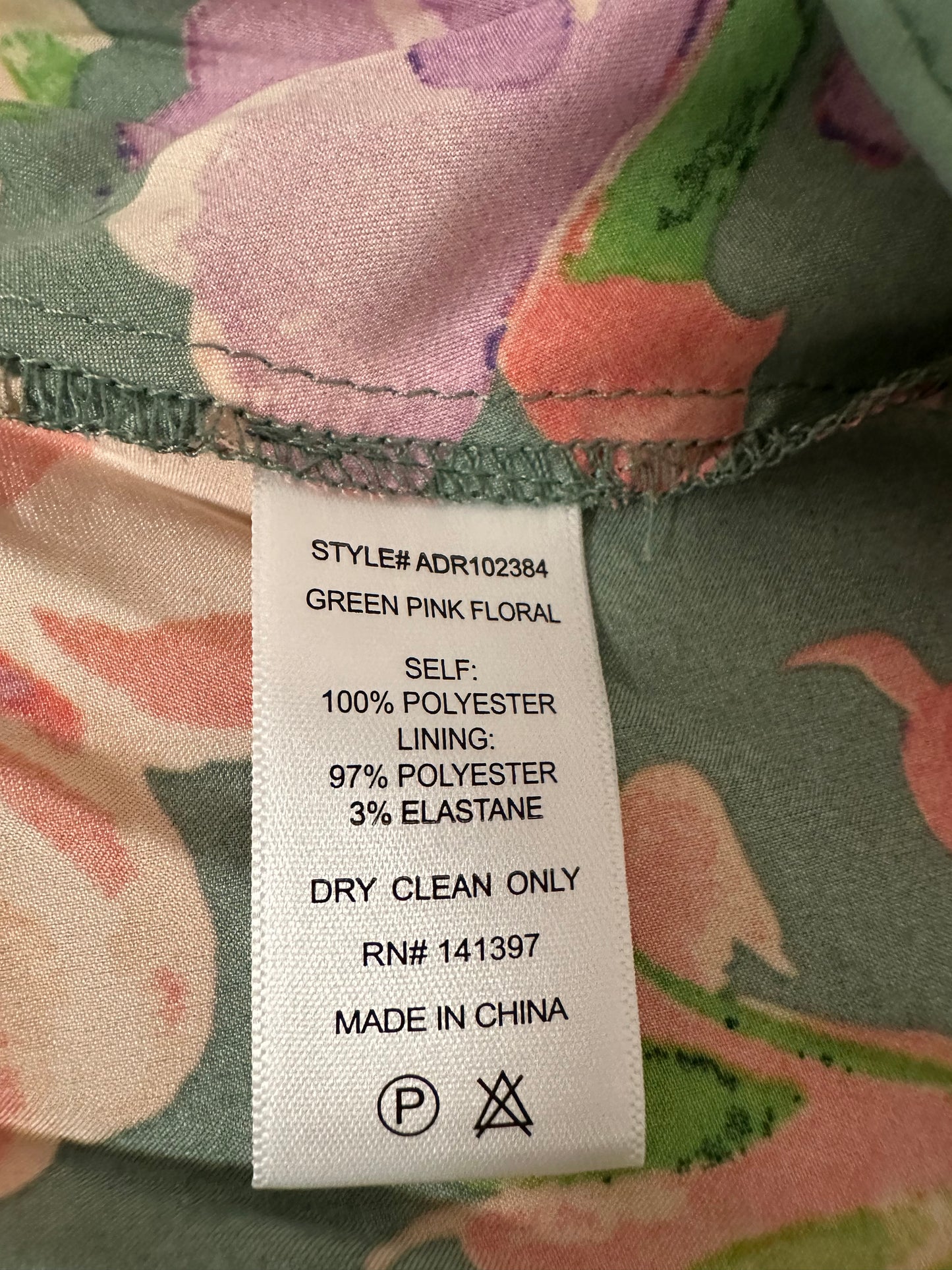 ASTR the Label Women's Floral Spaghetti Strap Pleated Empire Waist Dress Size XS