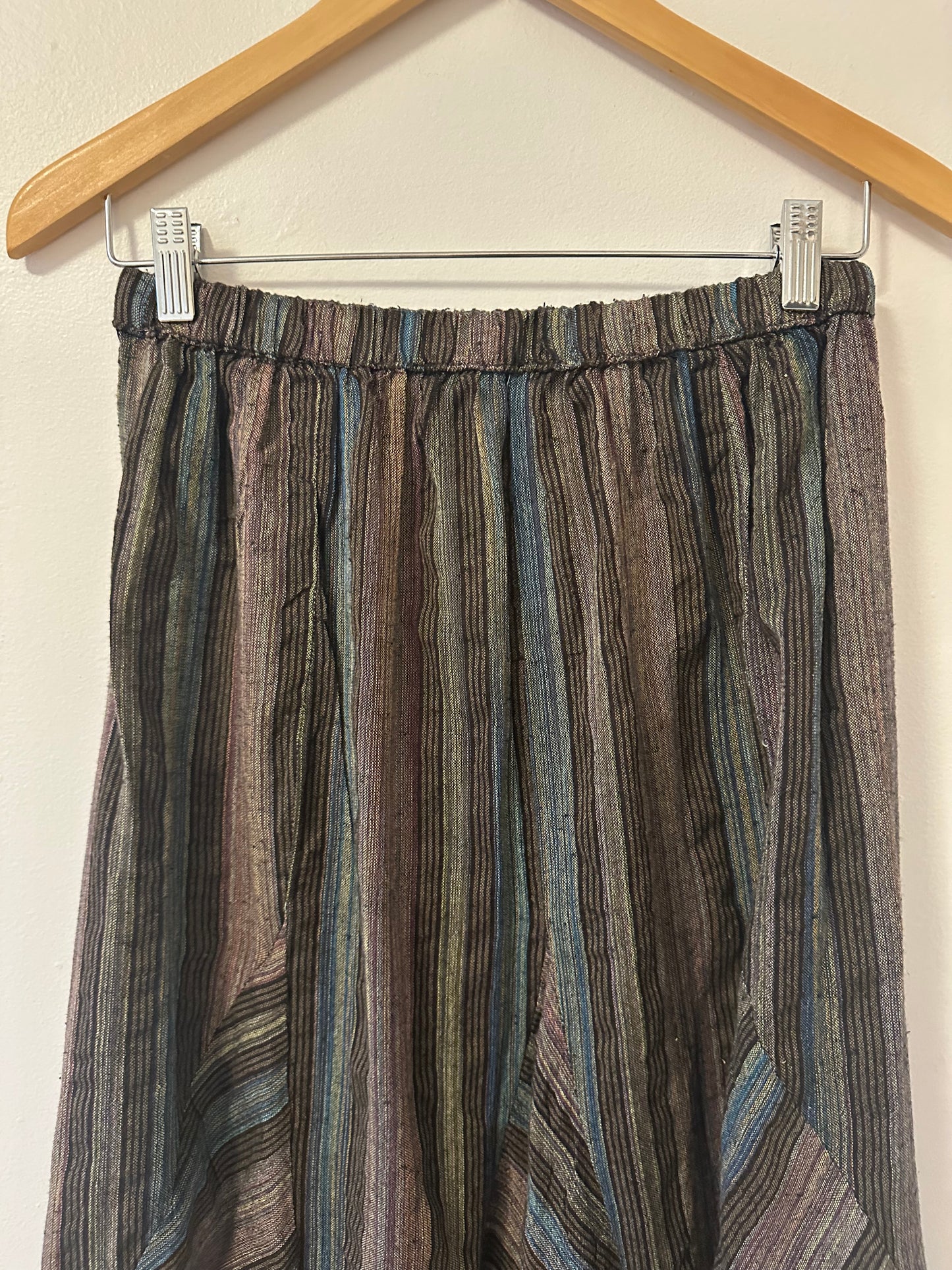 NWT Cotton Striped Maxi Skirt