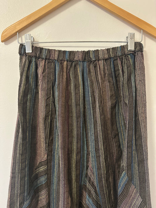 NWT Cotton Striped Maxi Skirt