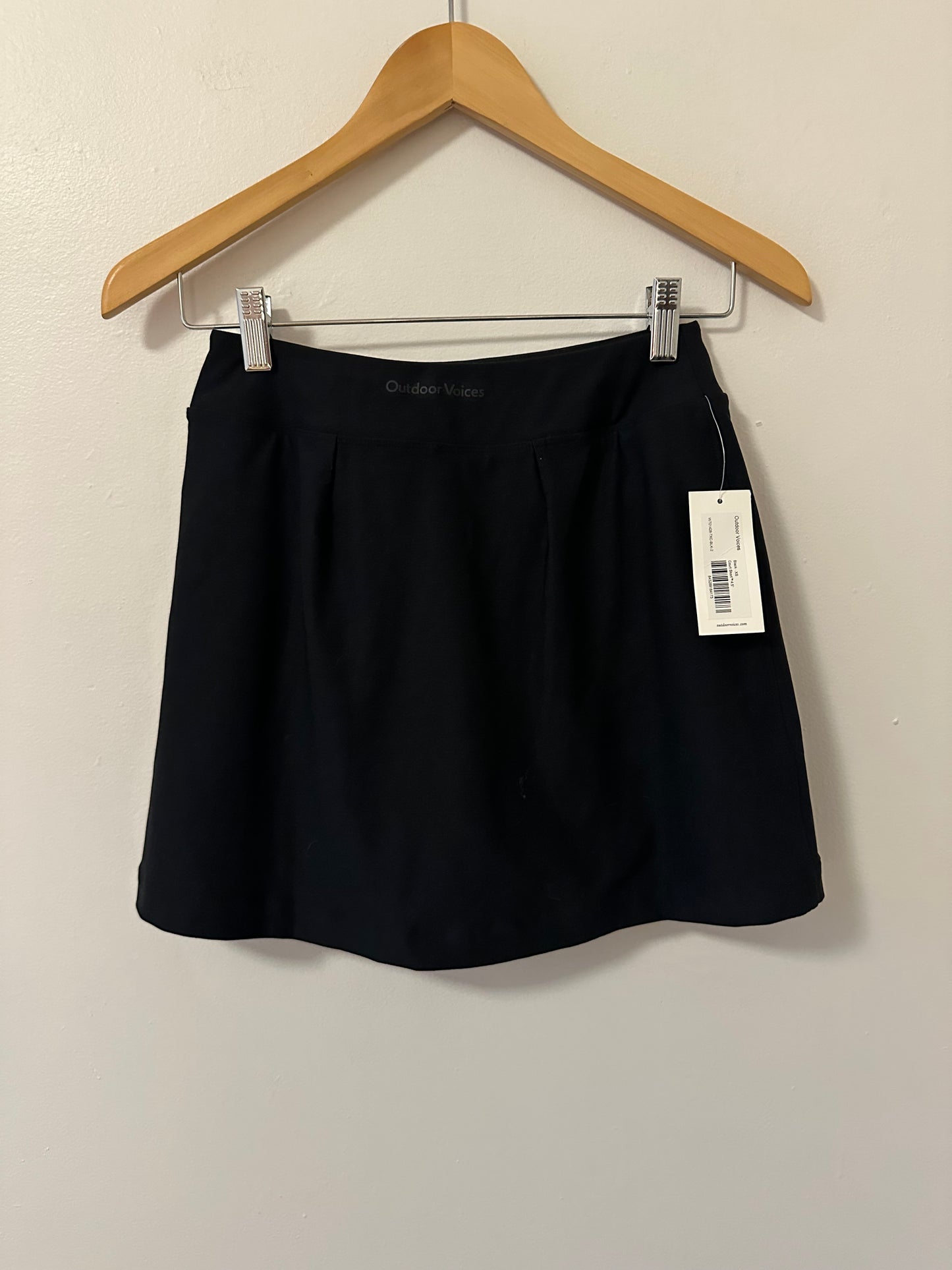 NWT Outdoor Voices Court Skort 4.5” Black Women's Skirt | Size XS