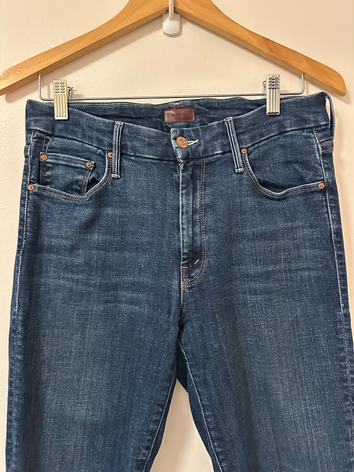 Mother Denim The Looker Ankle Fray Jeans In Hot Springs Wash | Size 29