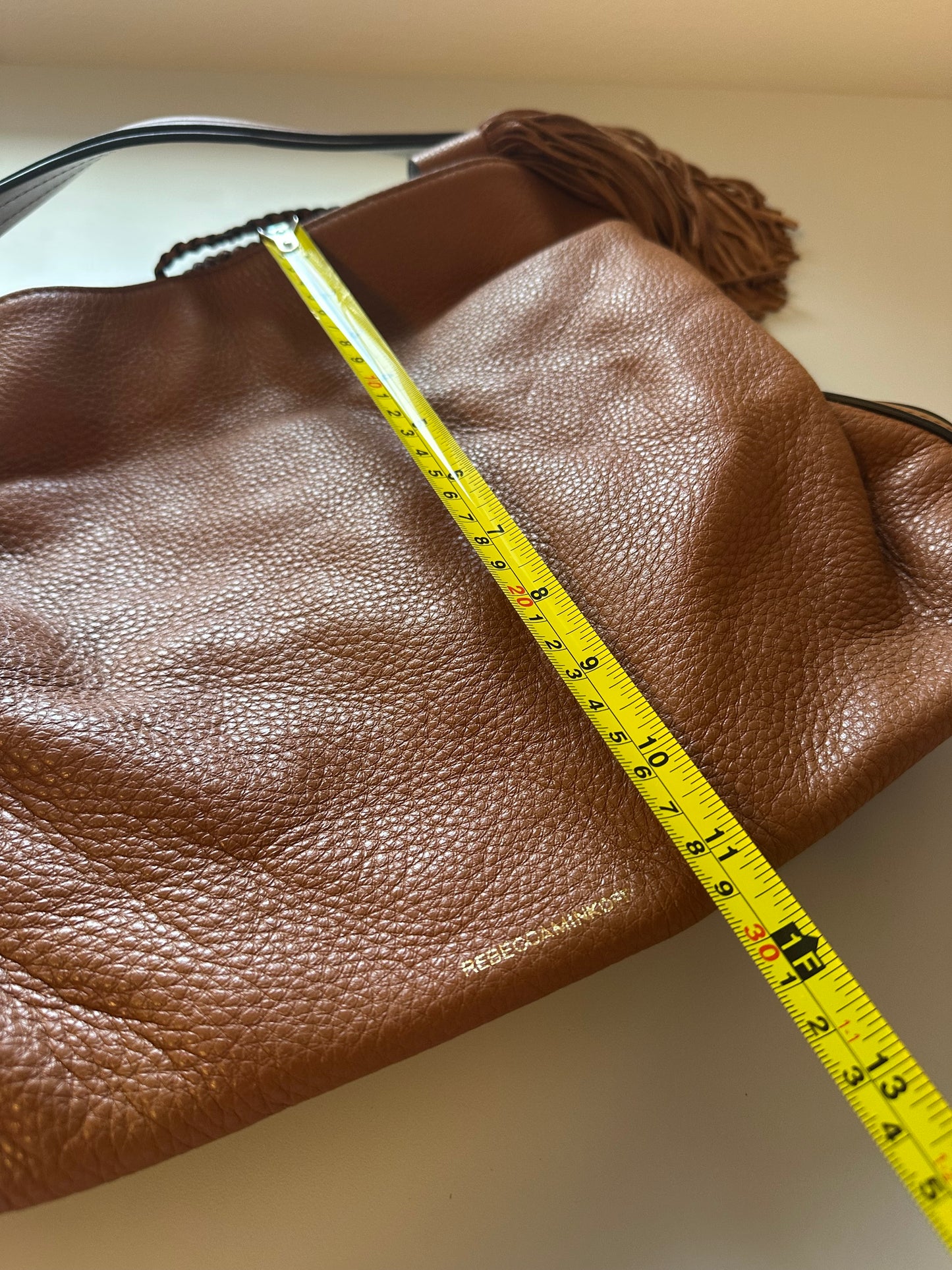 Rebecca Minkoff Isobel Hobo Bag in Almond Brown Leather