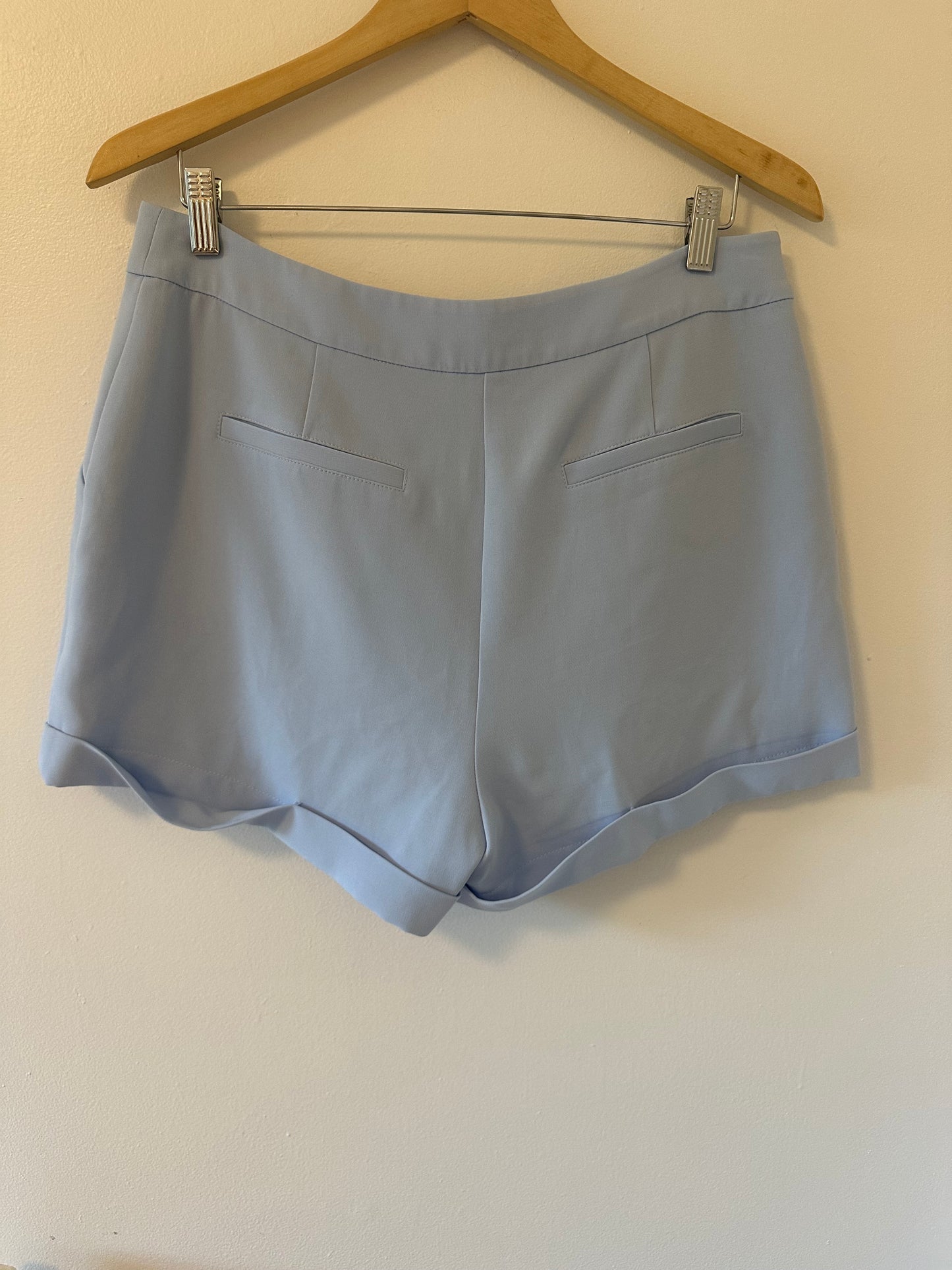 Cinq a Sept Light Blue Cuffed Women's Shorts - Size 10