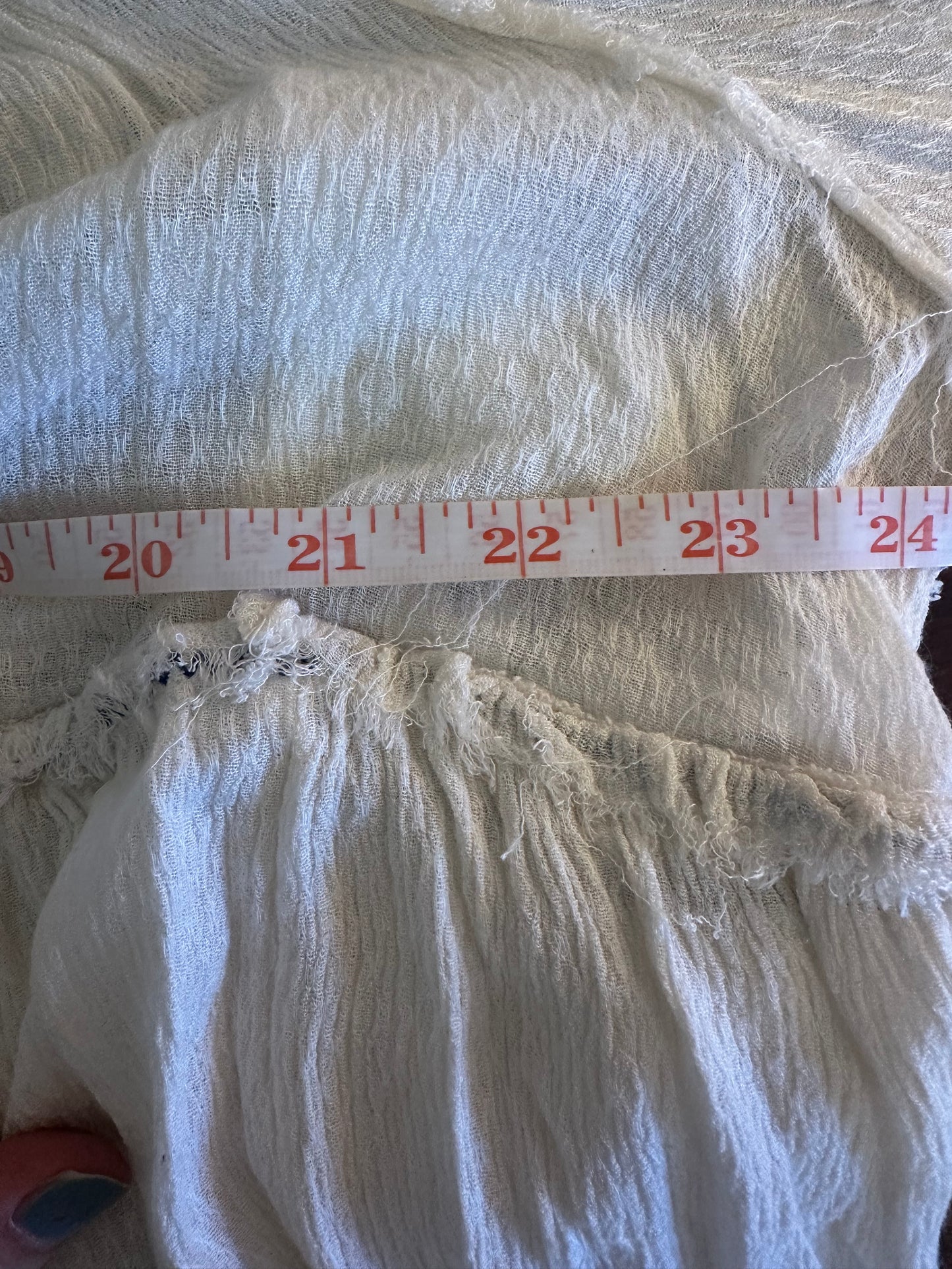 Free People Embroidered Cream Women's Top Size S