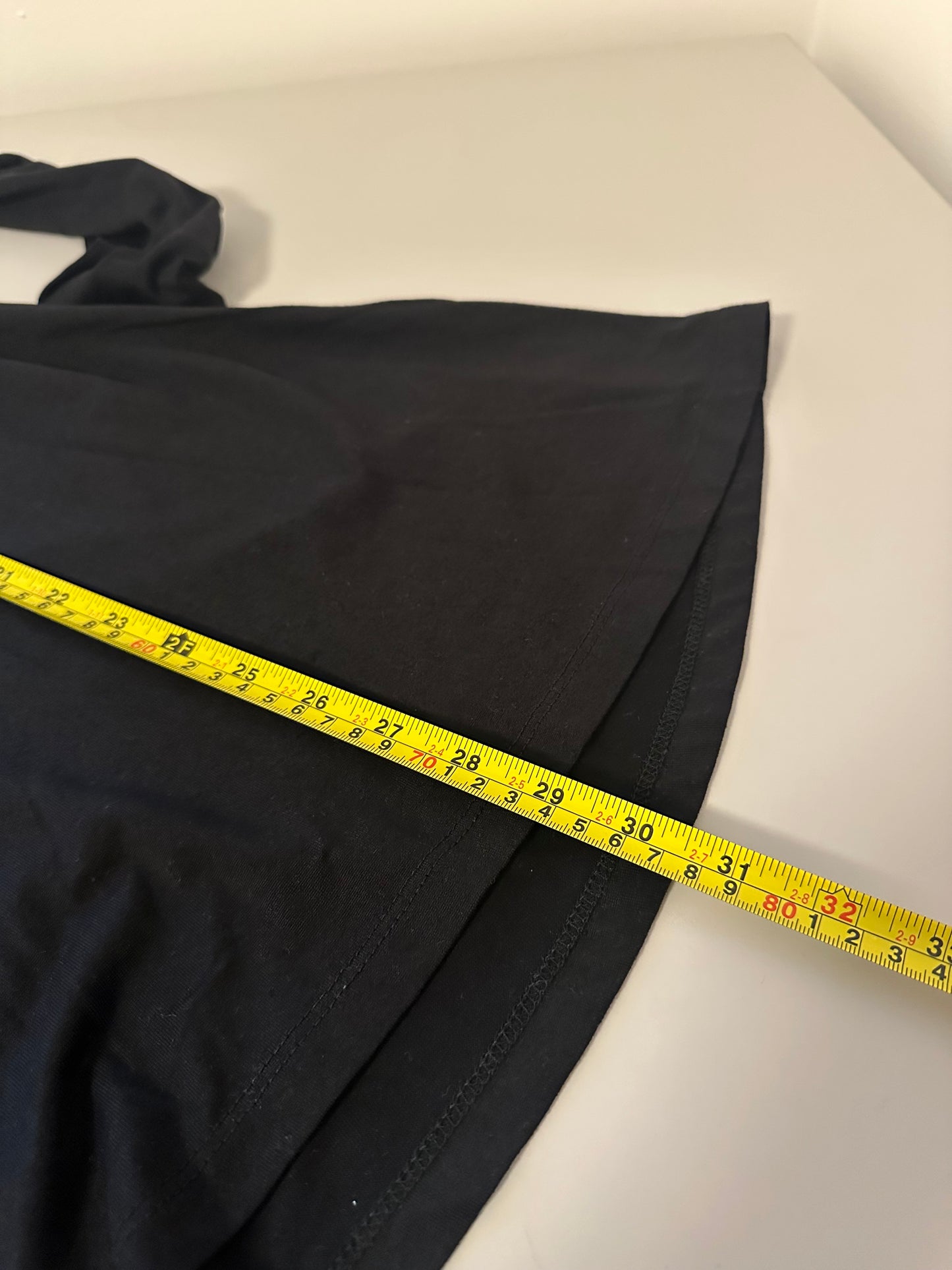 Susana Monaco Classic Black Flowy Tunic Length Turtleneck