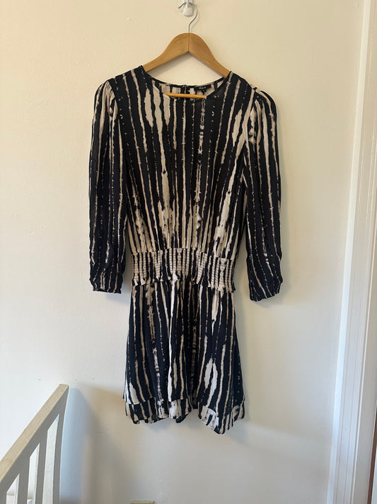 Rails Inez Mini Dress in Black Nile Size Small