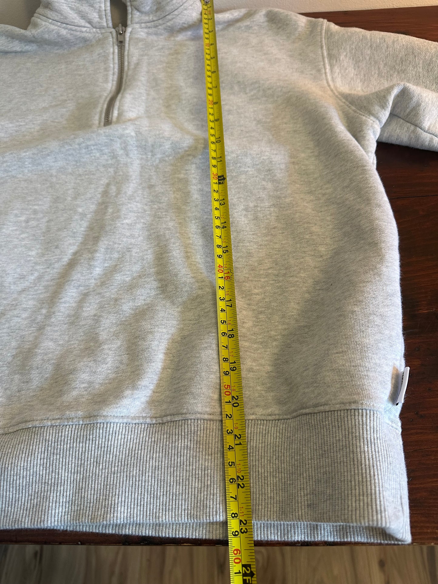 Le Bon Shoppe Noah Fleece Top in Heather Grey - Size Small