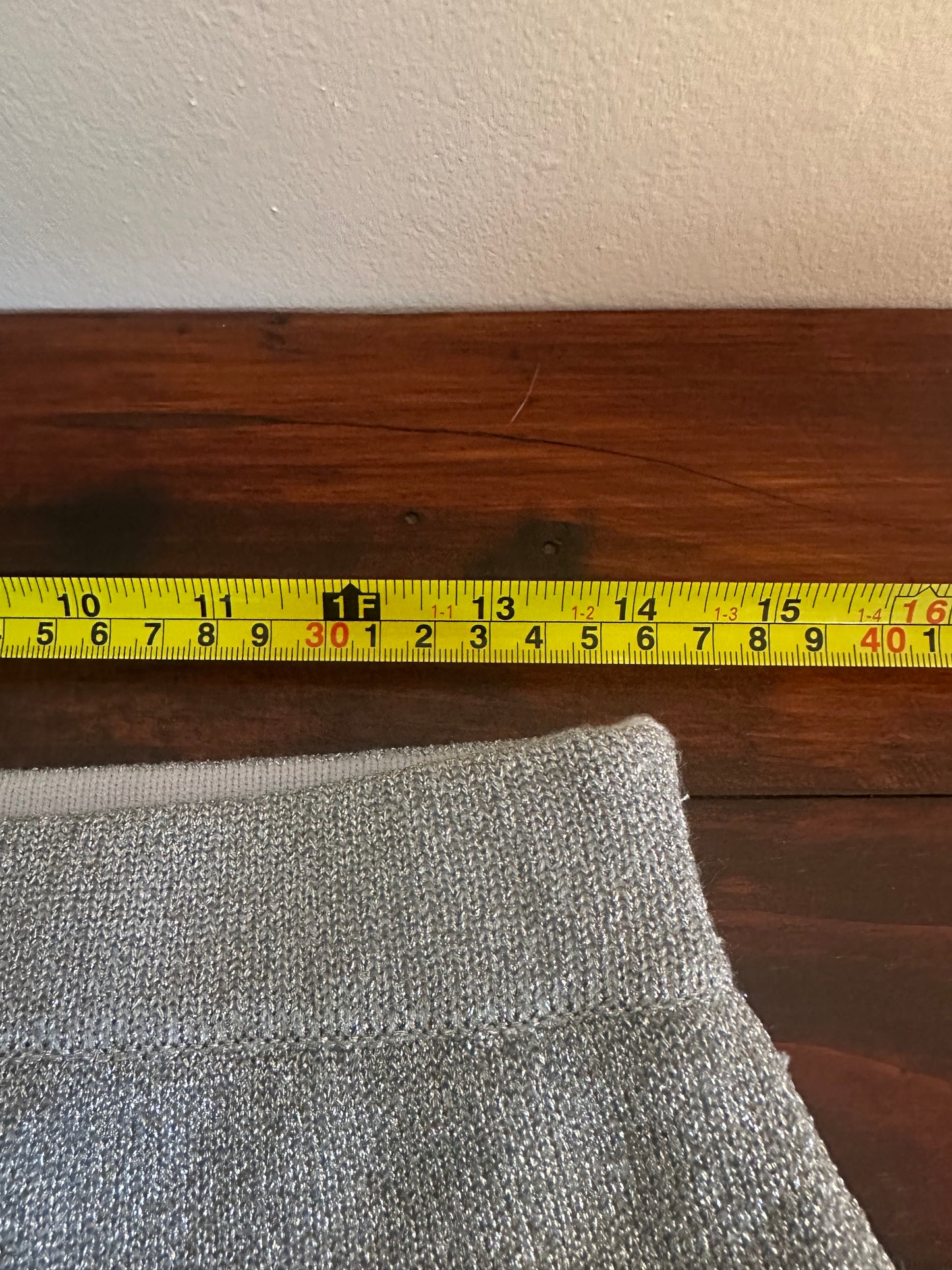 Essentiel Antwerp Edance Bead Embroidery Metallic Knit Midi Skirt - Size Medium