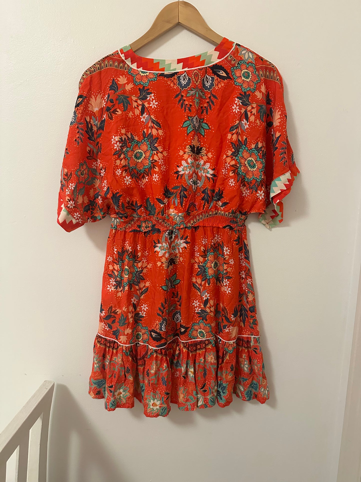 Farm Rio for Anthropologie Jane Mini Dress Size XS Petite