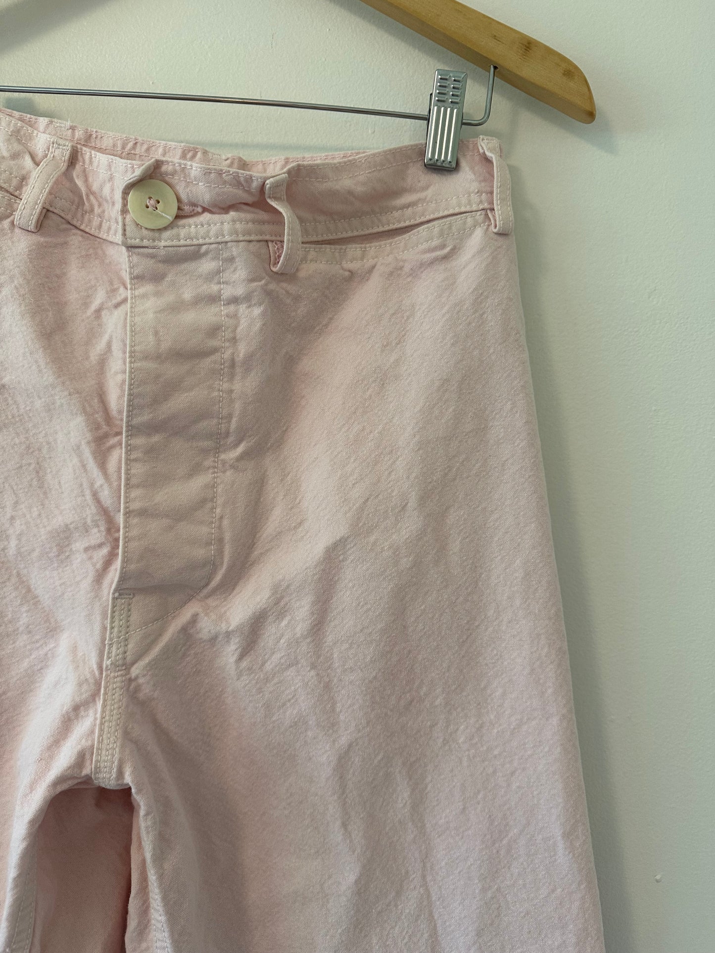 Jesse Kamm Women's Pink Wide-Leg Sailor Pants Size 6