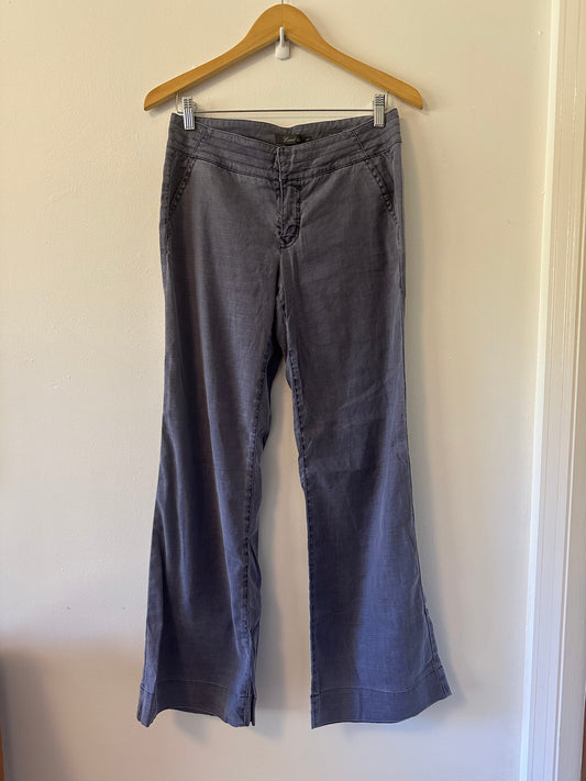 Level 99 Charcoal Low Rise Flare Pants | Size 28 Petite