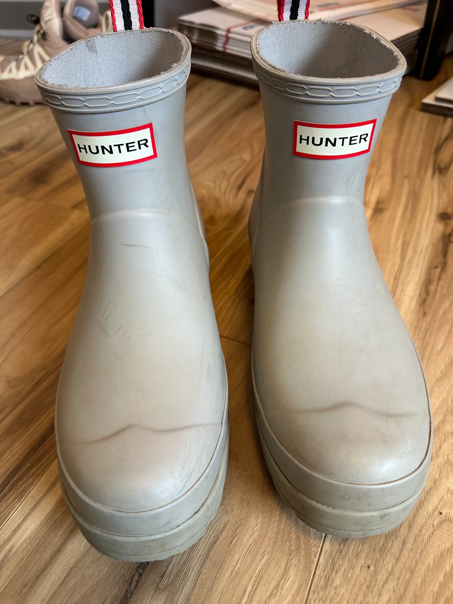 Hunter Women's Original Play Short Rain Boots in Gray - Size UK 6 / US 8