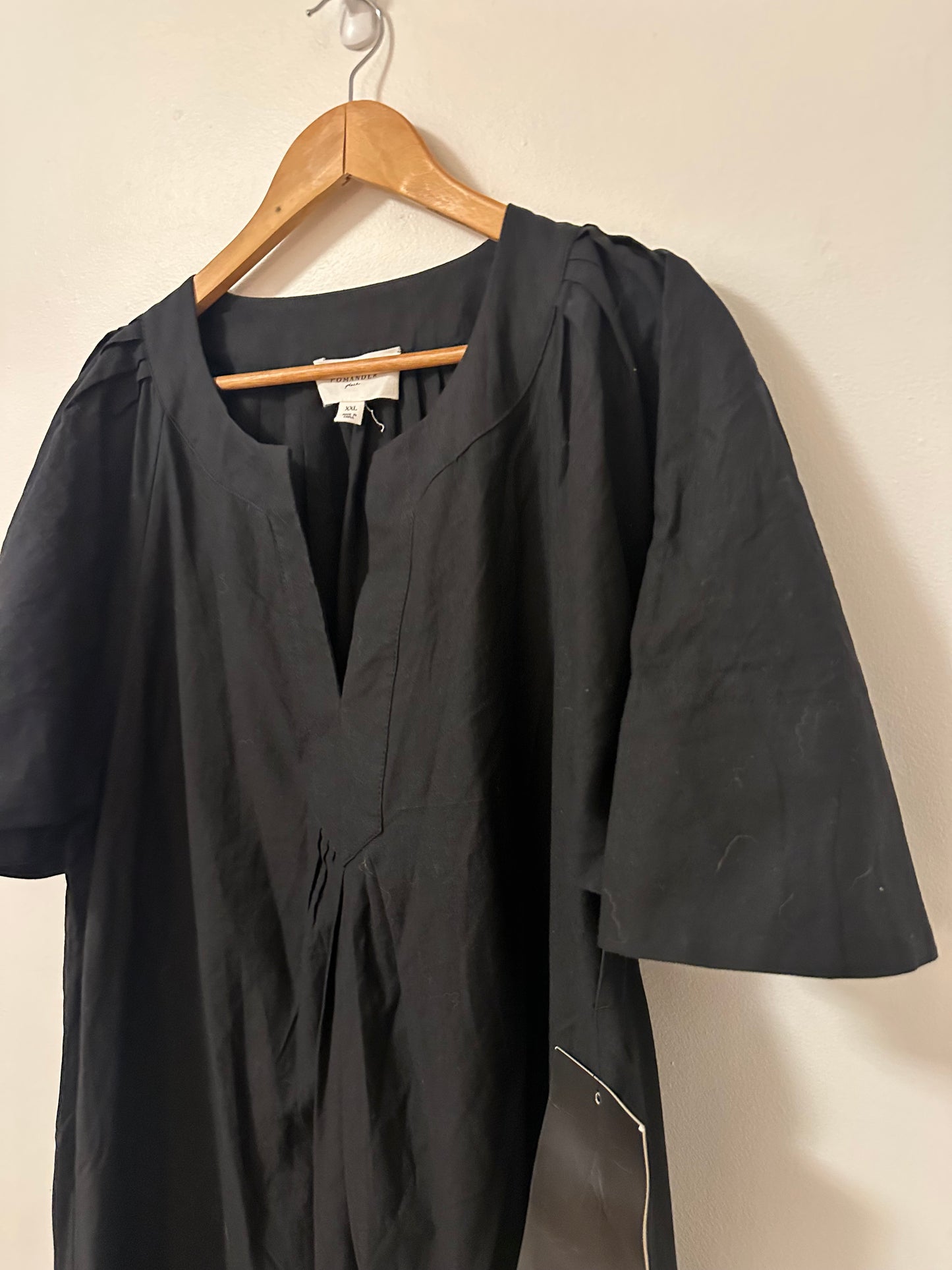 NWT Pomander Tuckernuck Place Black Finley Flutter Sleeve Maxi Dress | Size XXL