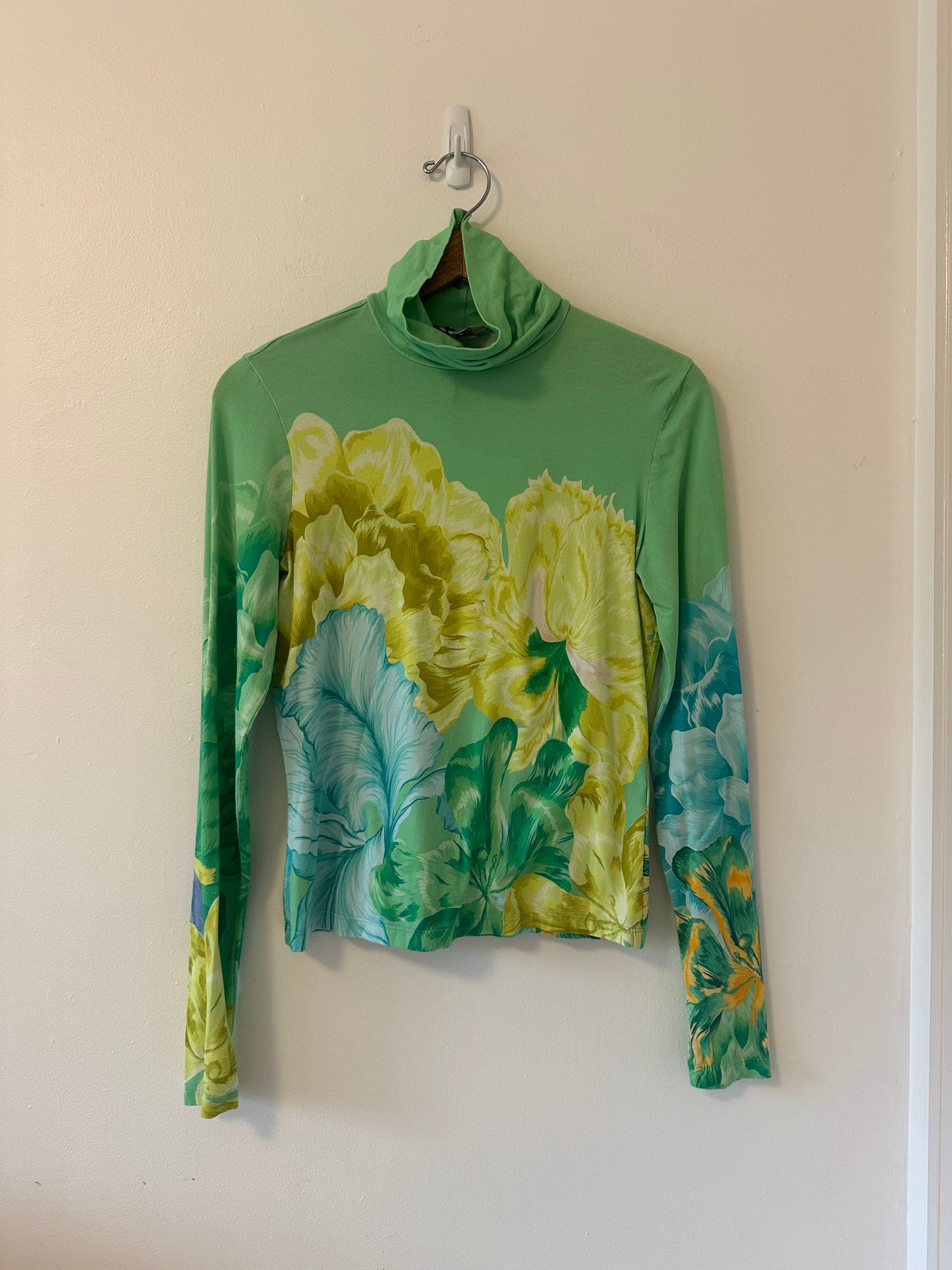 The Kit Turtleneck in Jade Iris | Size Large