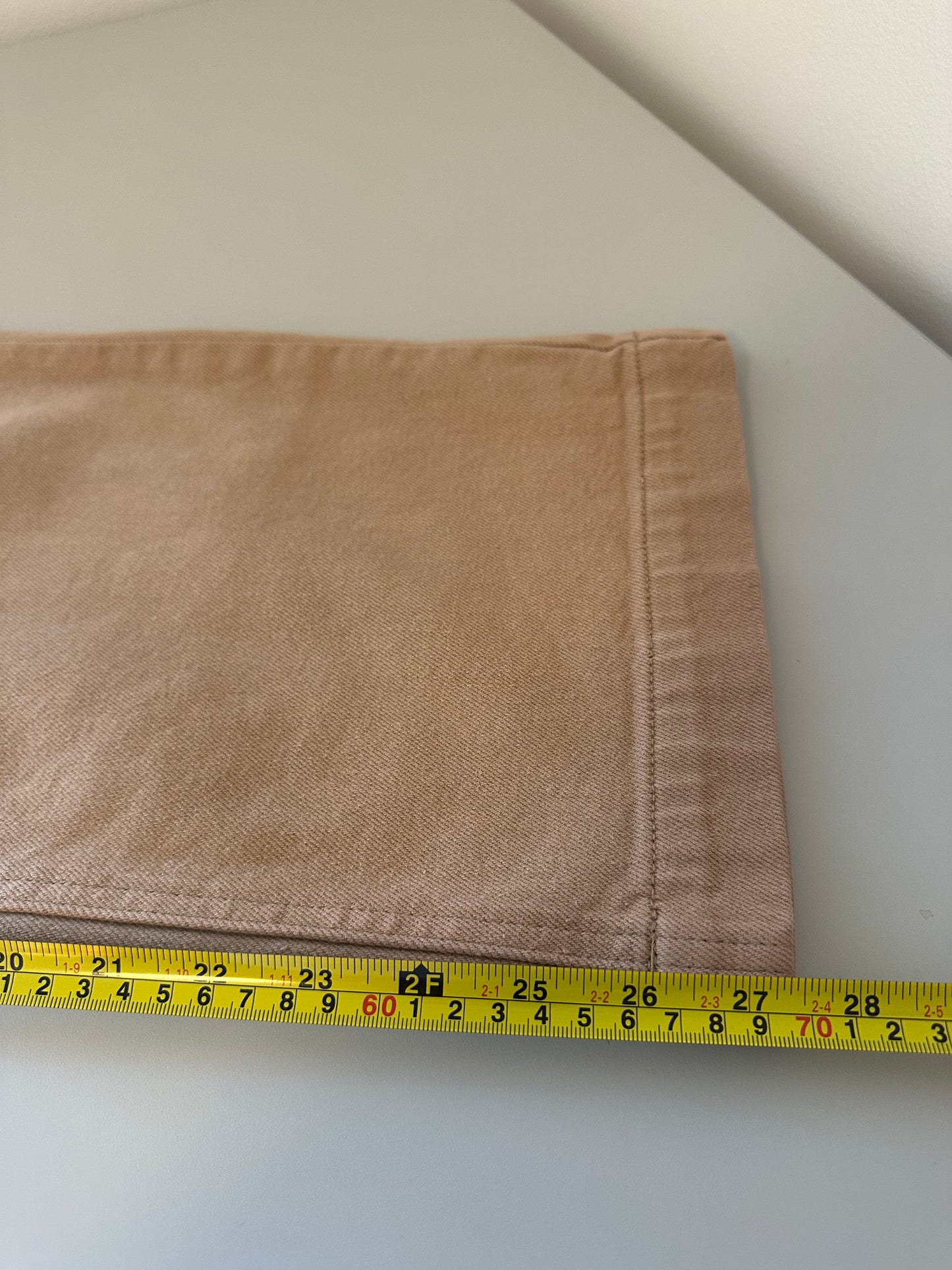 Just Black Light Brown Patch Pocket Denim Wide Leg Pants | Size 27