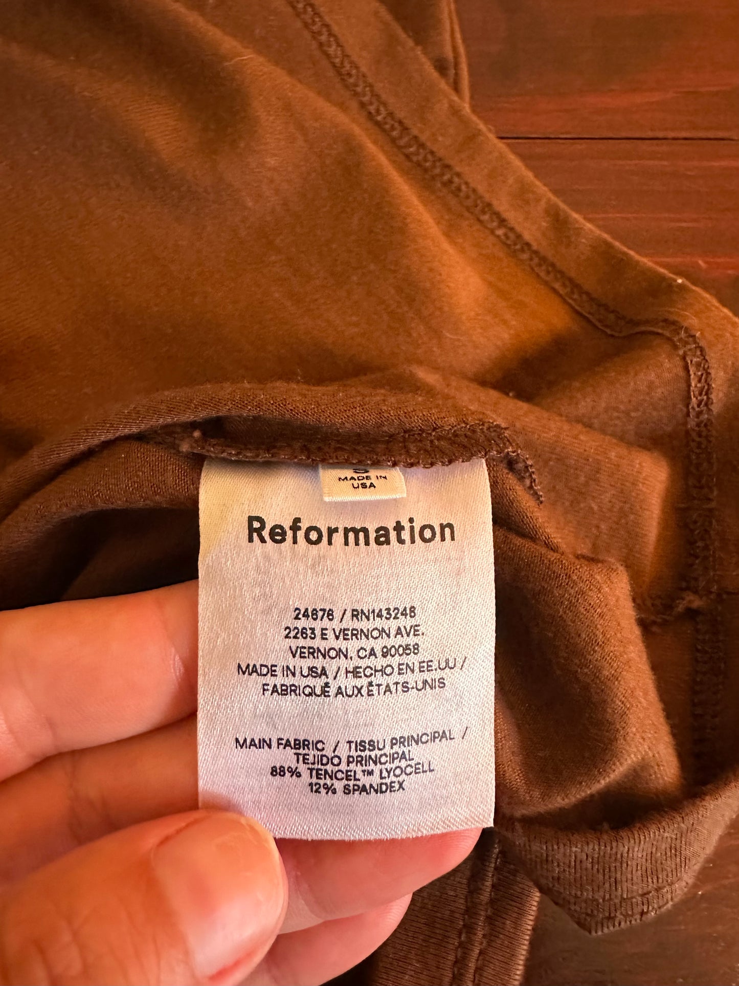 Reformation Lainey Bodycon Knit Maxi Dress in Brown - Size Small